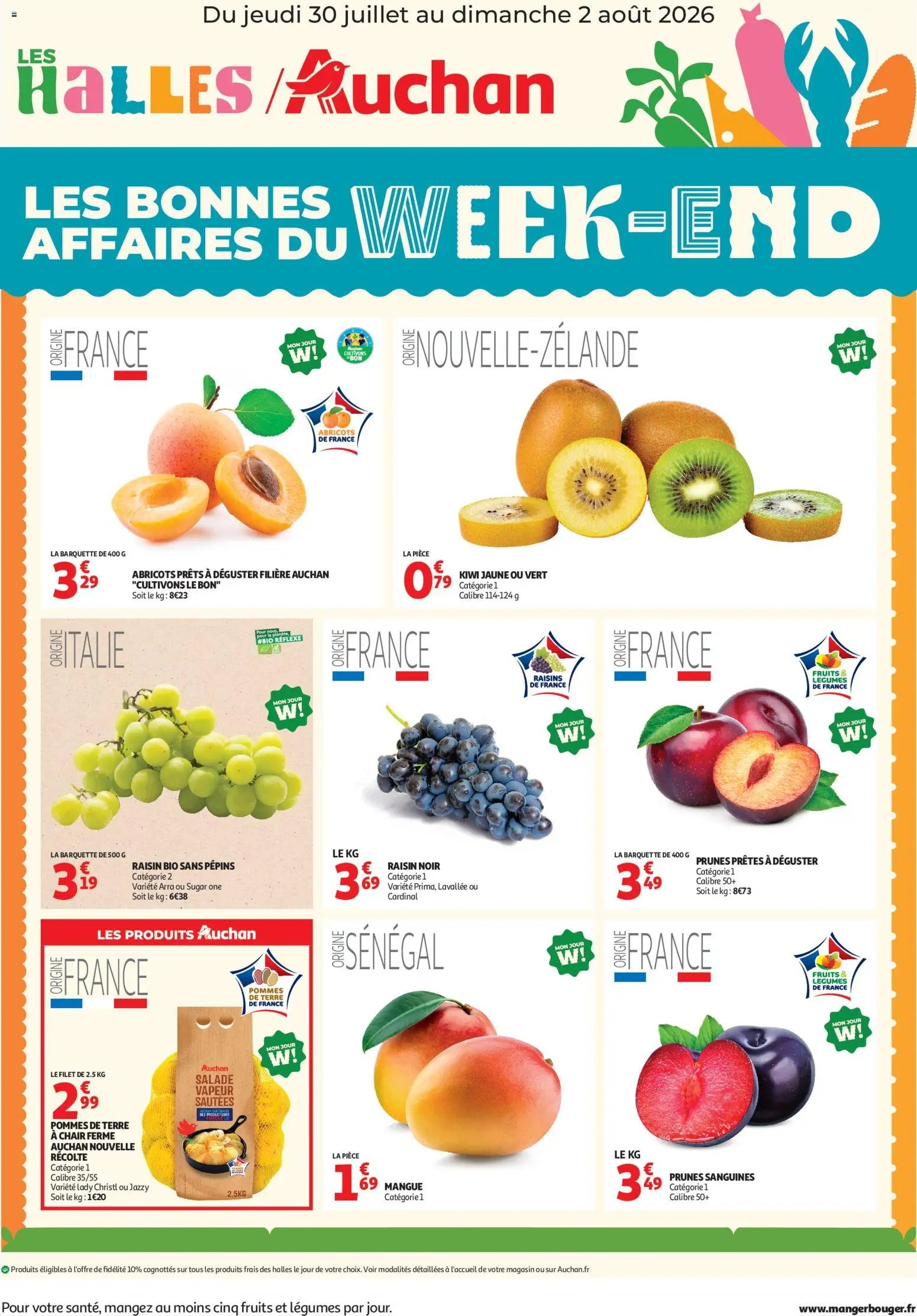 Auchan folder van 30.07.2026 Auchan Les bons plans du week end dans votre hyper !
