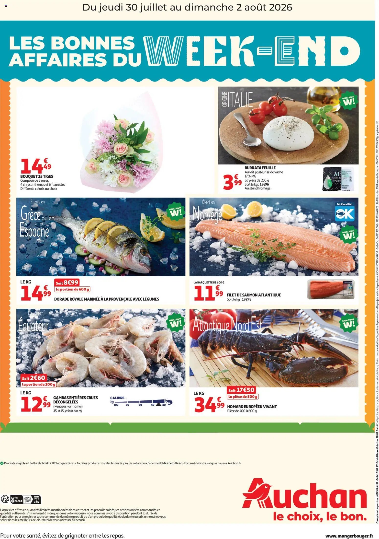 Auchan folder van 30.07.2026 Auchan Les bons plans du week end dans votre hyper !