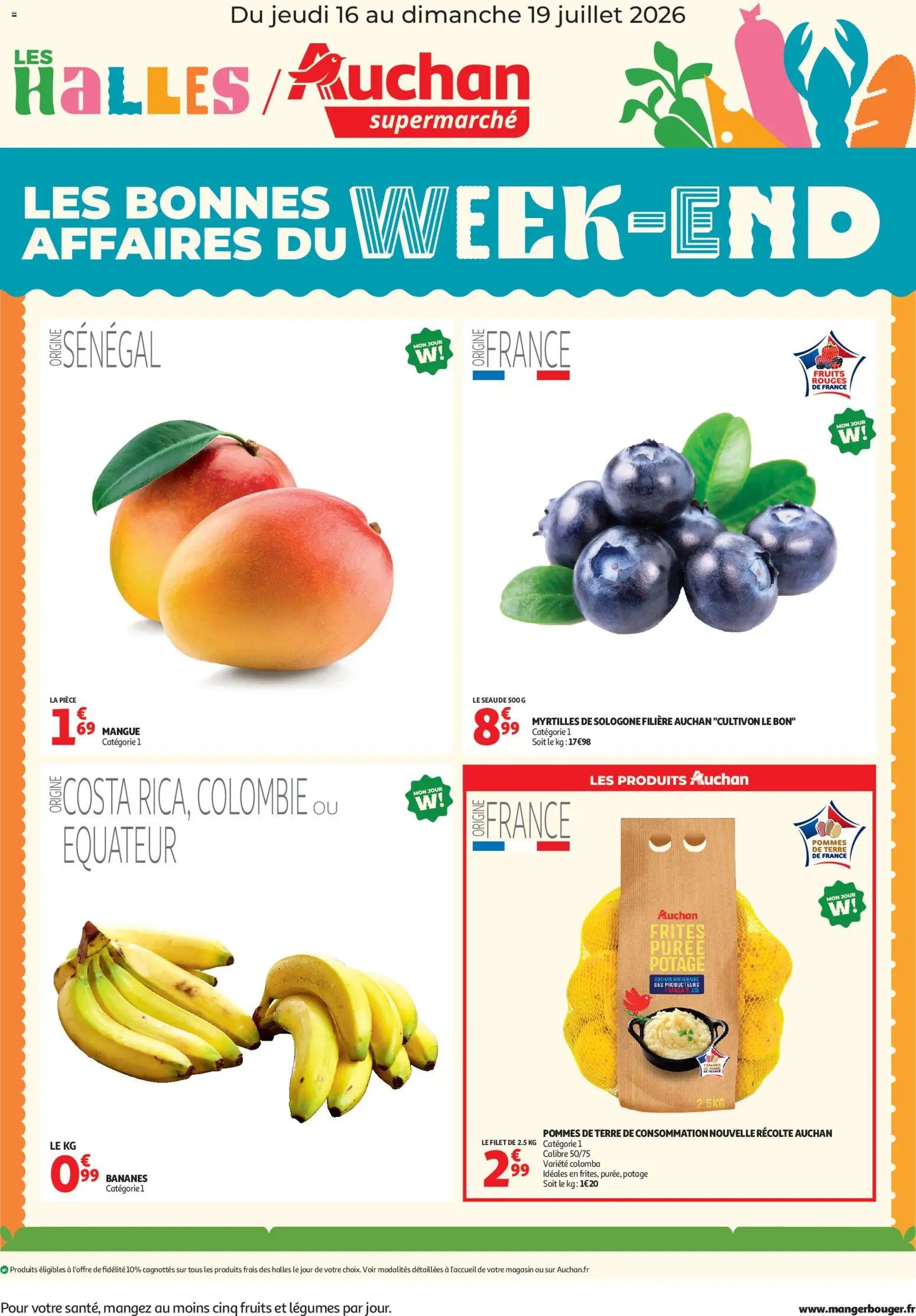 Auchan folder van 16.07.2026 Auchan Les bons plans du week-end dans votre super !
