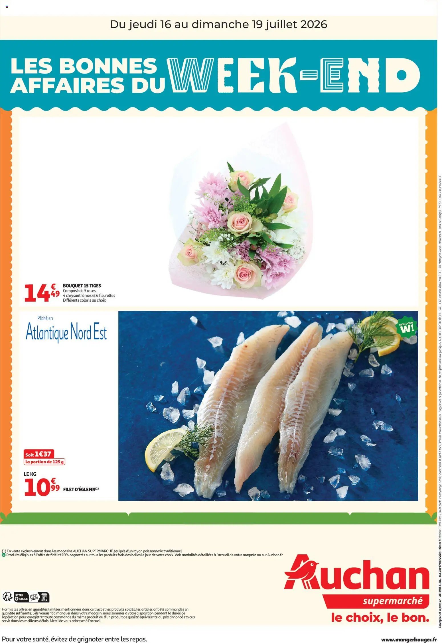 Auchan folder van 16.07.2026 Auchan Les bons plans du week-end dans votre super !