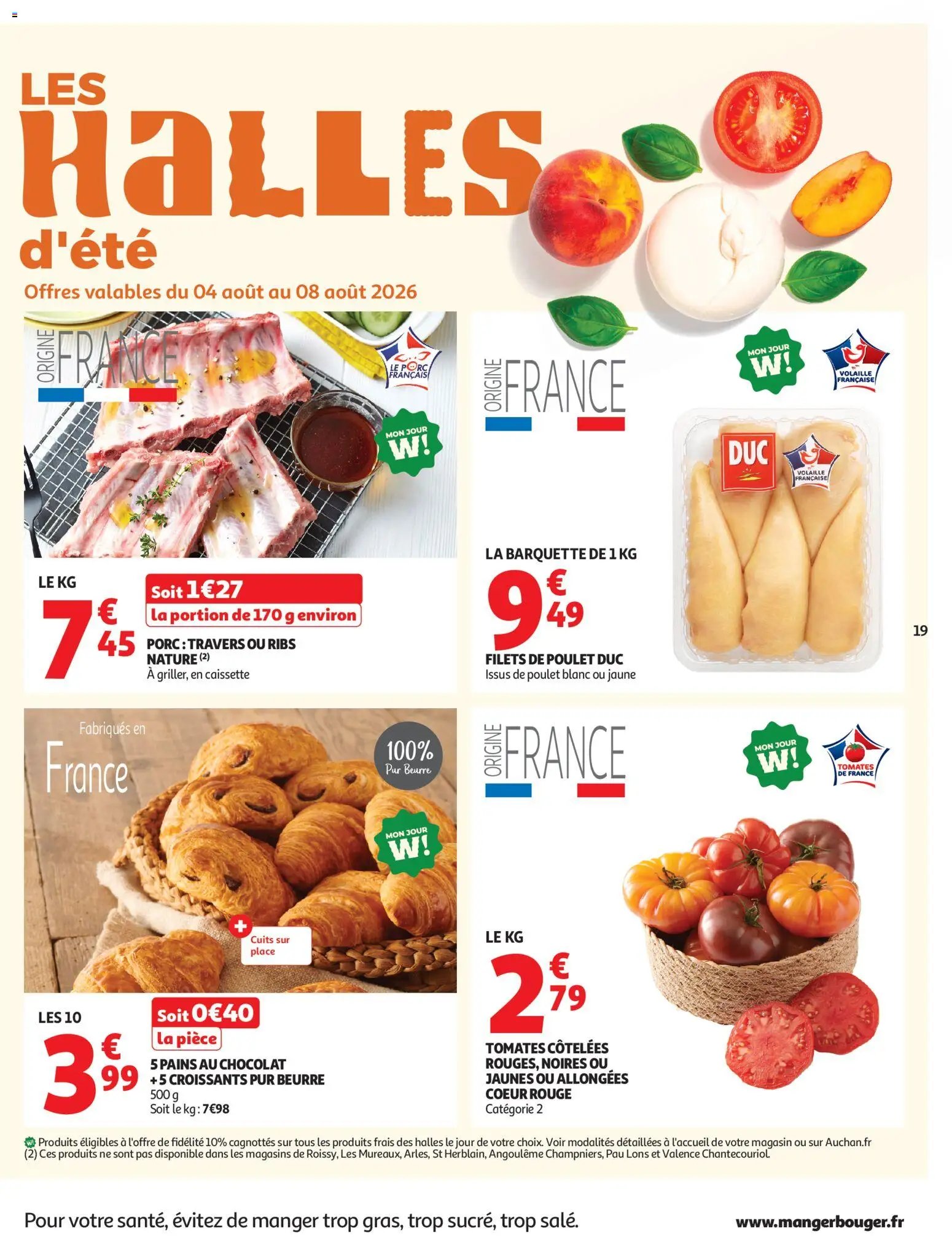 Auchan folder van 04.08.2026 Auchan Tops, Halles hypers