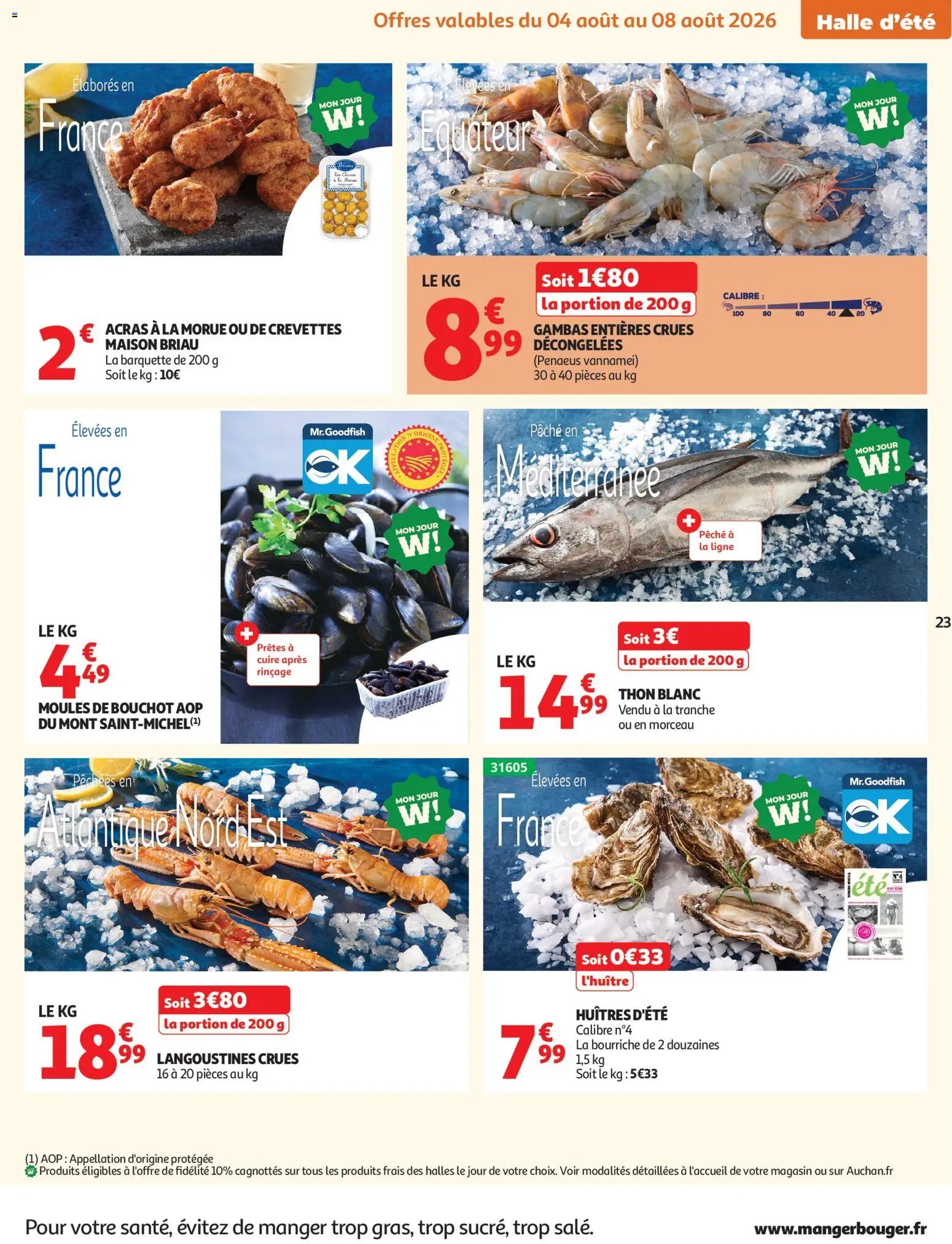 Auchan folder van 04.08.2026 Auchan Tops, Halles hypers