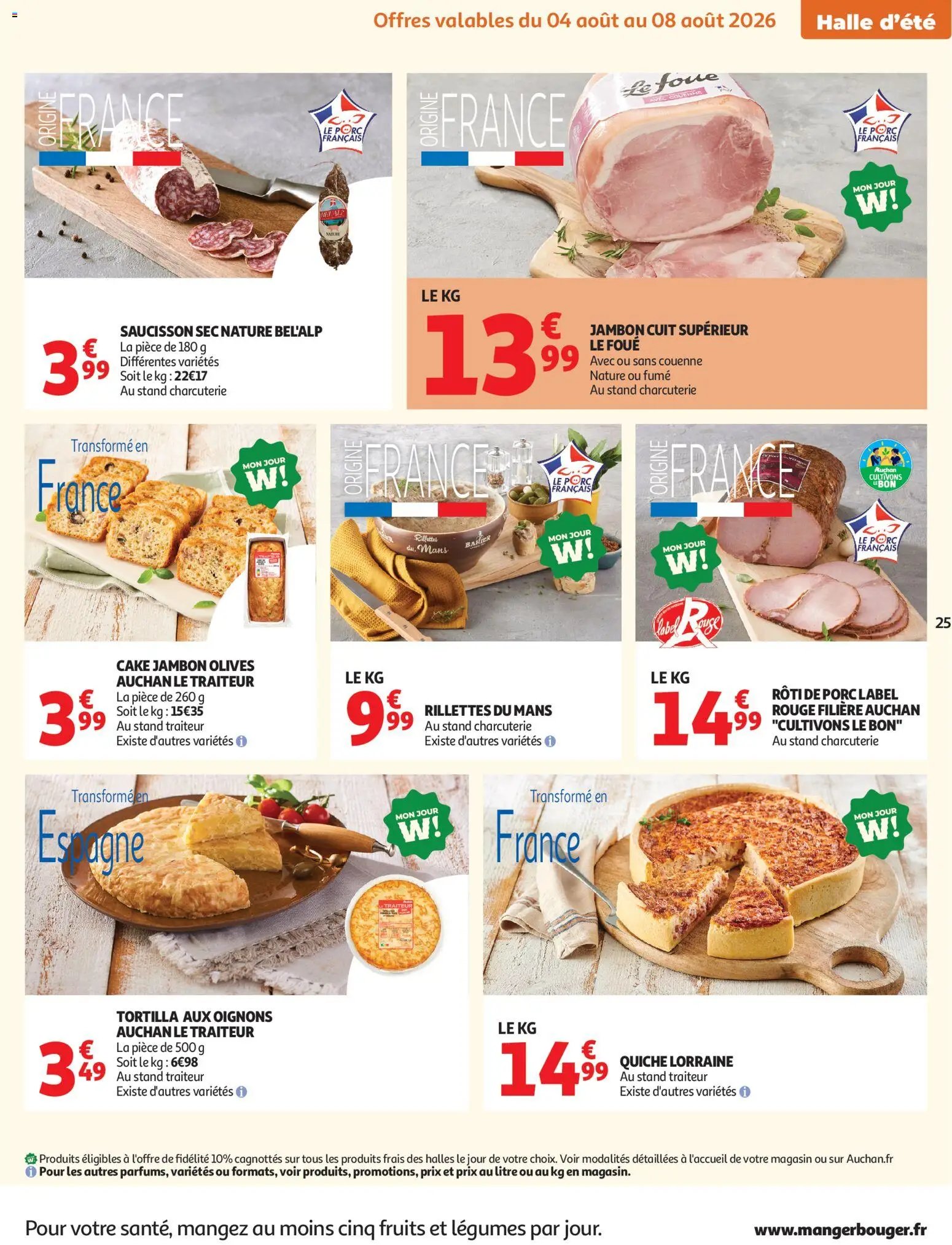 Auchan folder van 04.08.2026 Auchan Tops, Halles hypers