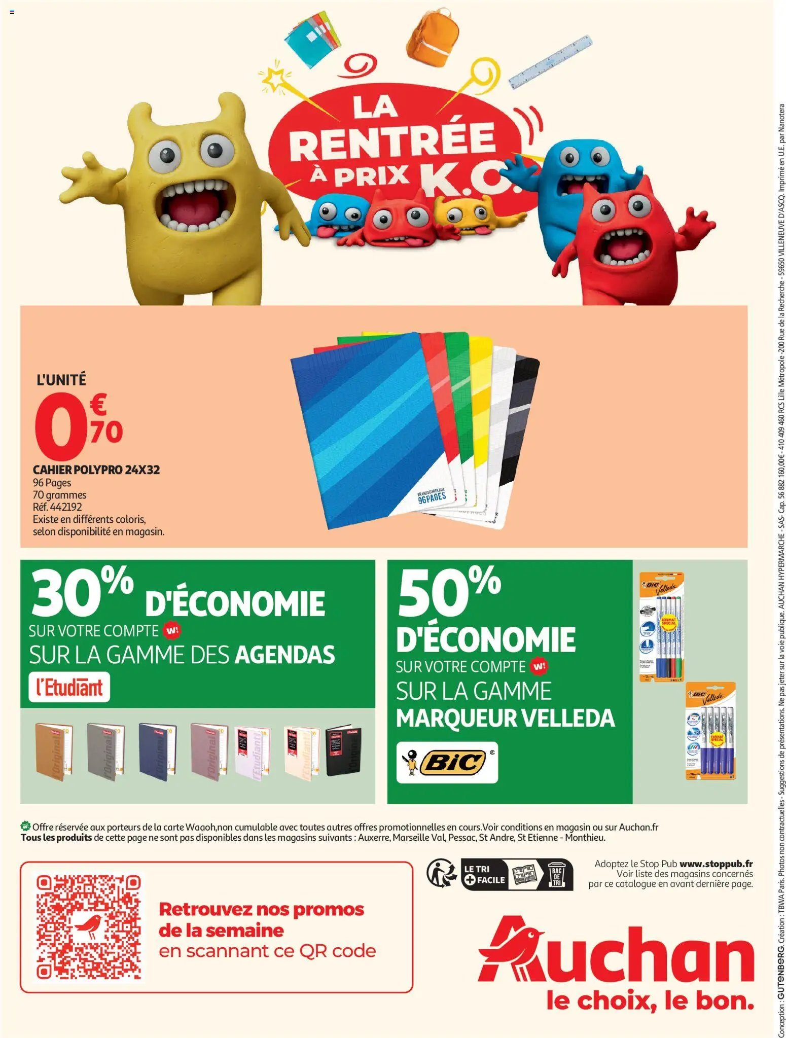 Auchan folder van 04.08.2026 Auchan Tops, Halles hypers
