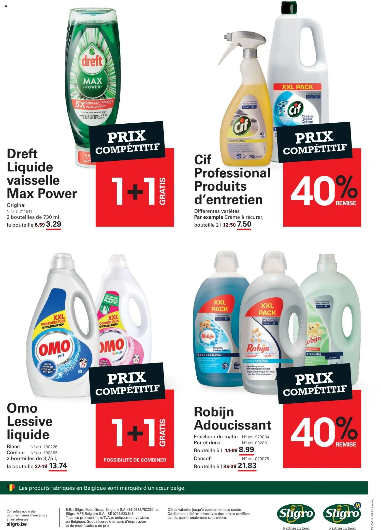 Sligro folder vanaf 15/10/2026