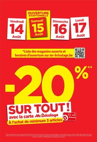 Mr Bricolage folder van 14.08.2026 Mr Bricolage Folder / Publicité