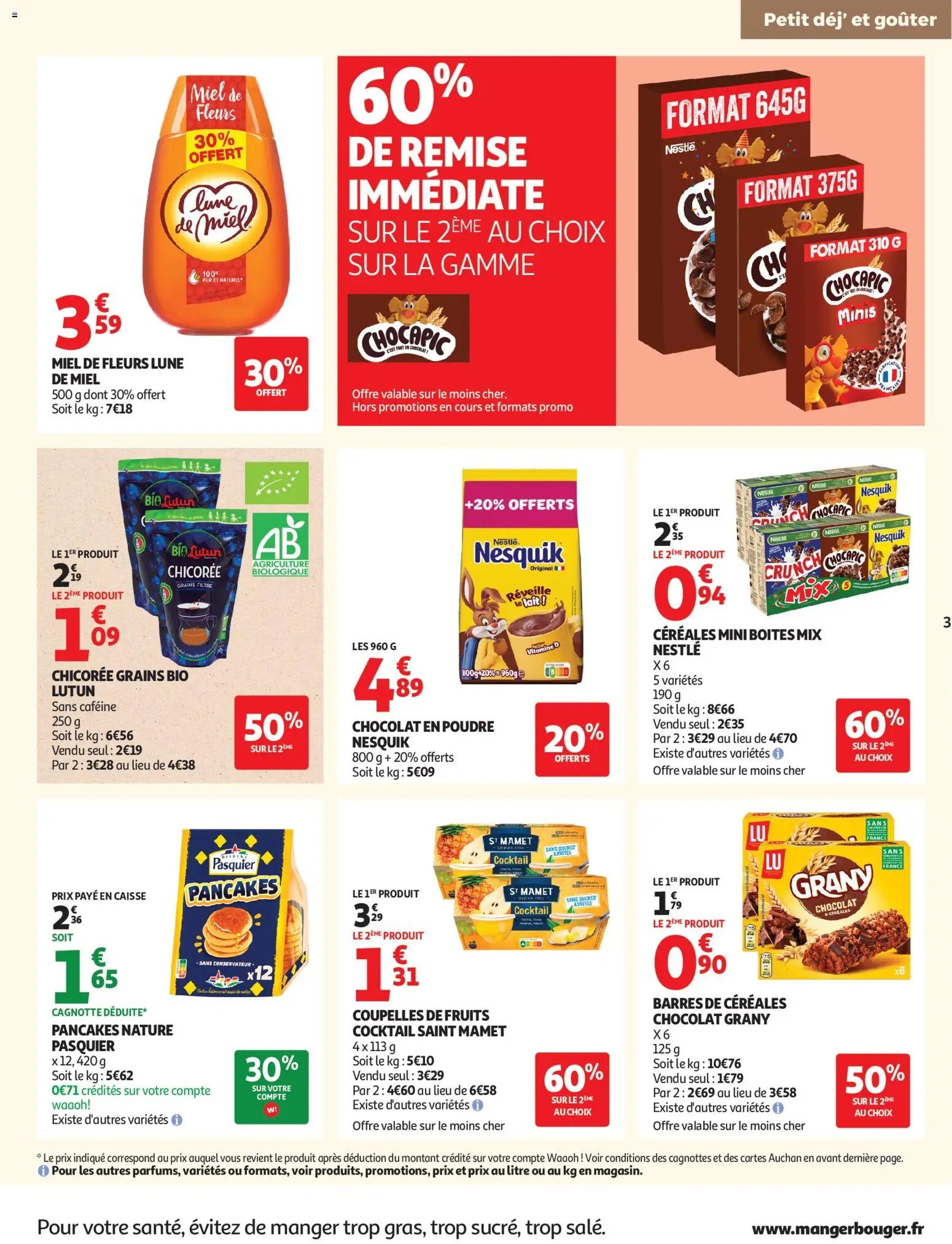 Auchan folder van 15.07.2026 Auchan Petit dej, goûter super