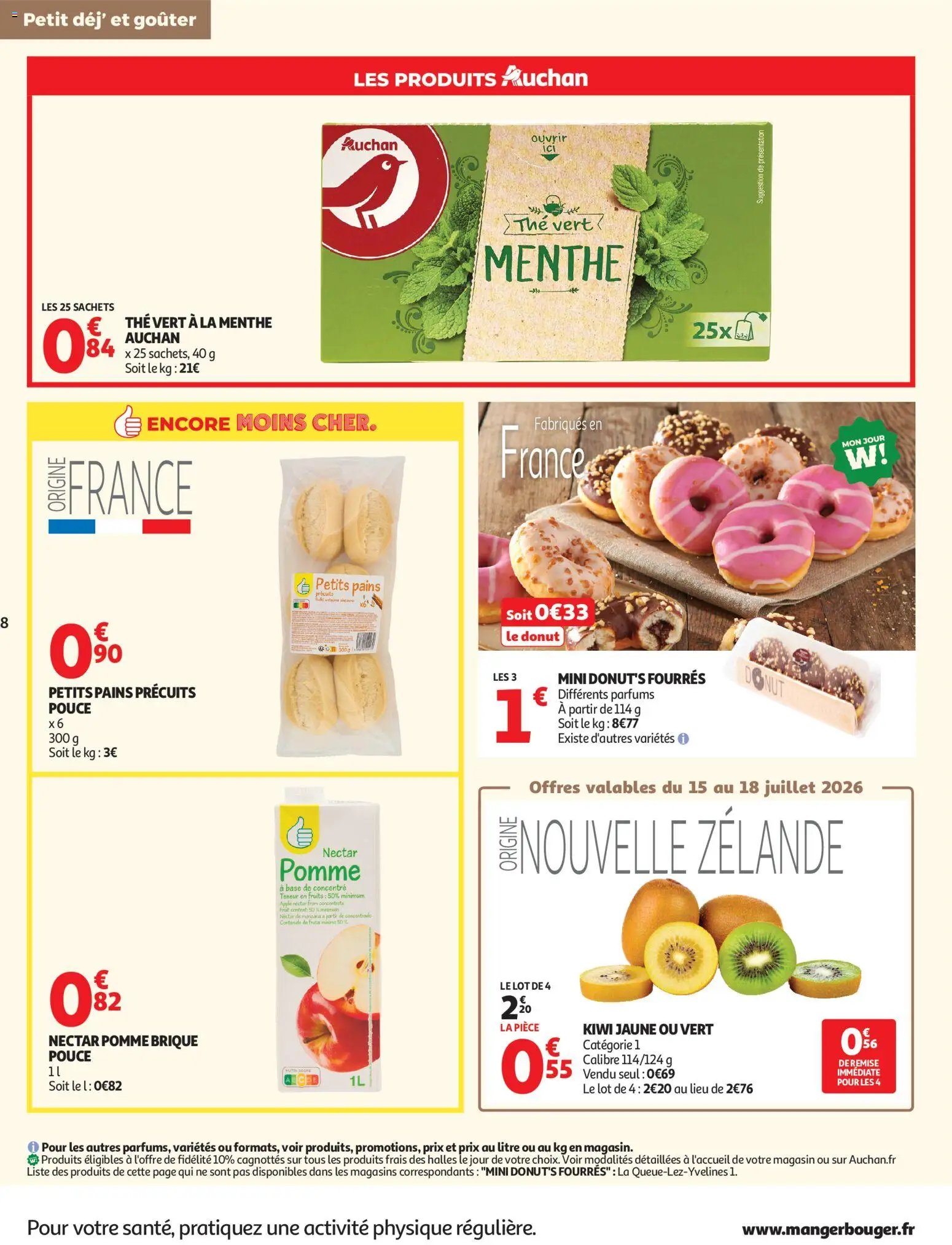 Auchan folder van 15.07.2026 Auchan Petit dej, goûter super