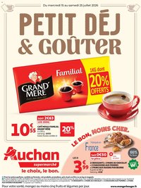 Auchan folder van 15.07.2026 Auchan Petit dej, goûter super