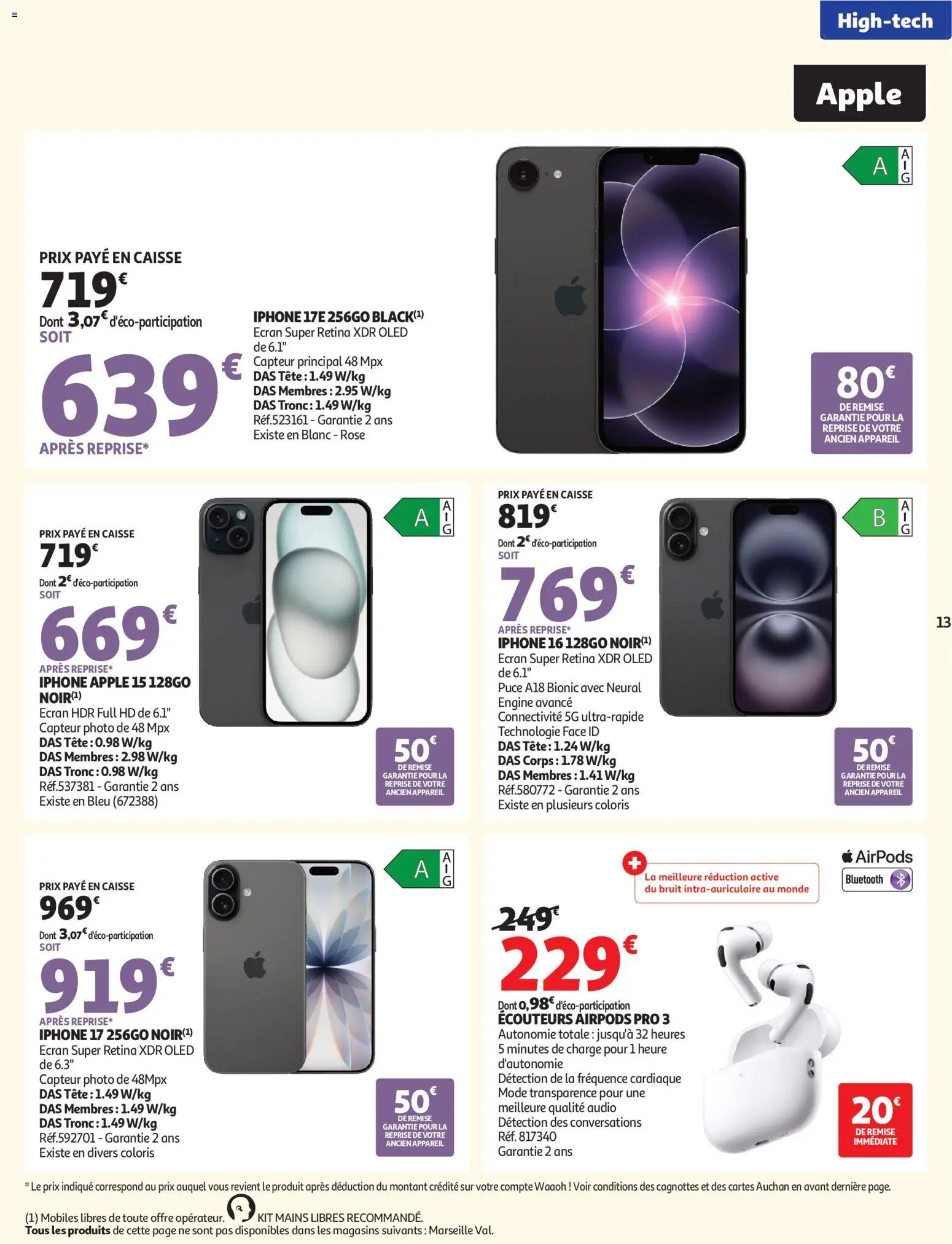 Auchan folder van 18.08.2026 Auchan Promos rentrée étudiants