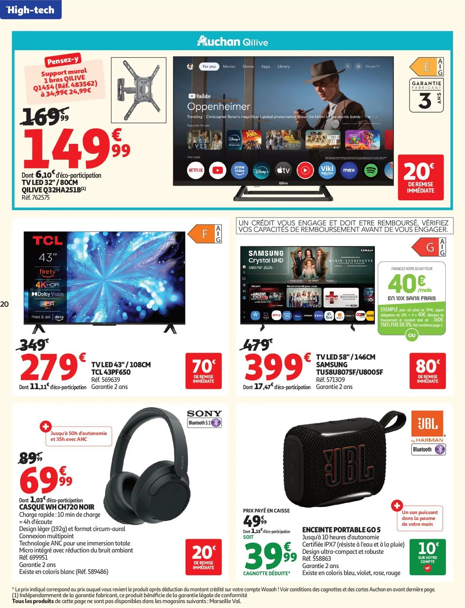 Auchan folder van 18.08.2026 Auchan Promos rentrée étudiants