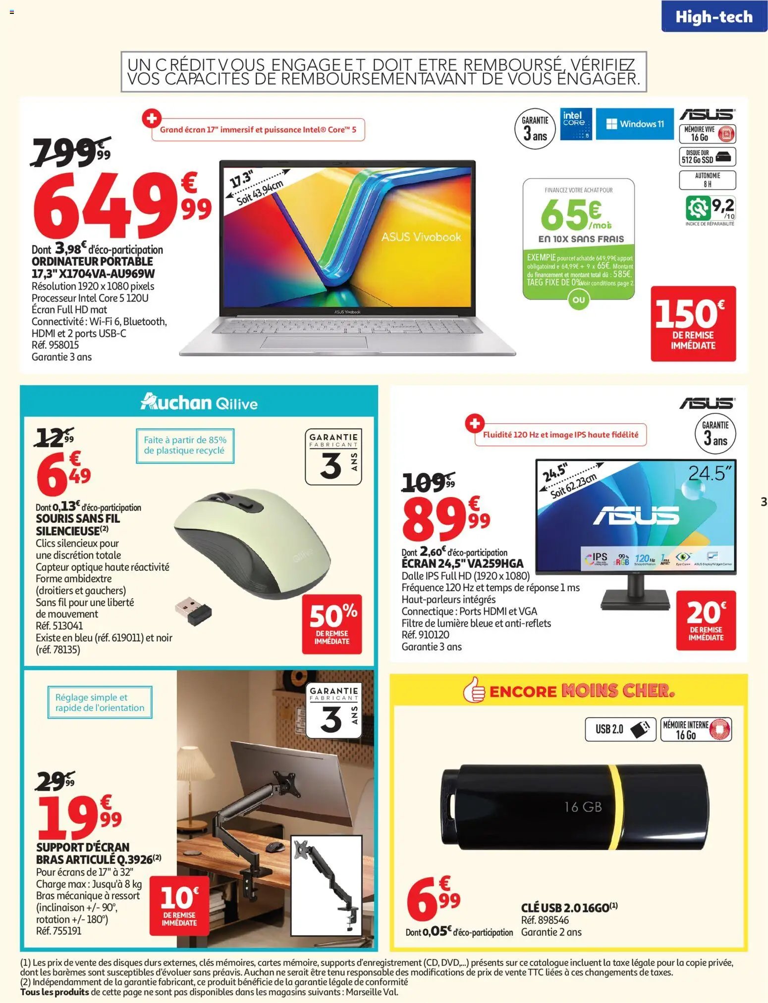 Auchan folder van 18.08.2026 Auchan Promos rentrée étudiants