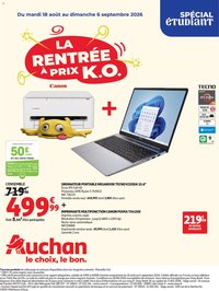 Auchan folder van 18.08.2026 Auchan Promos rentrée étudiants
