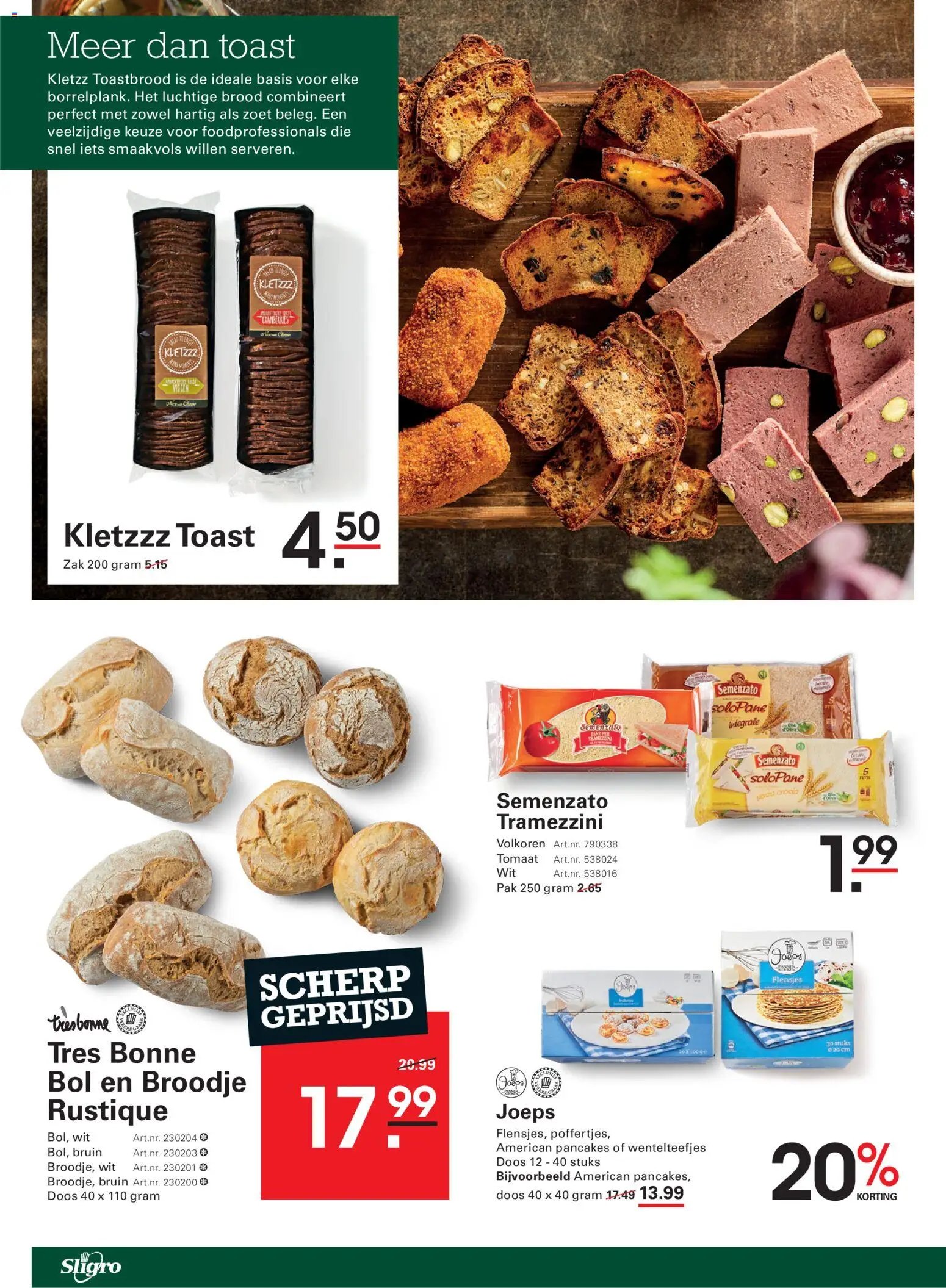 Sligro folder vanaf 19/10/2026