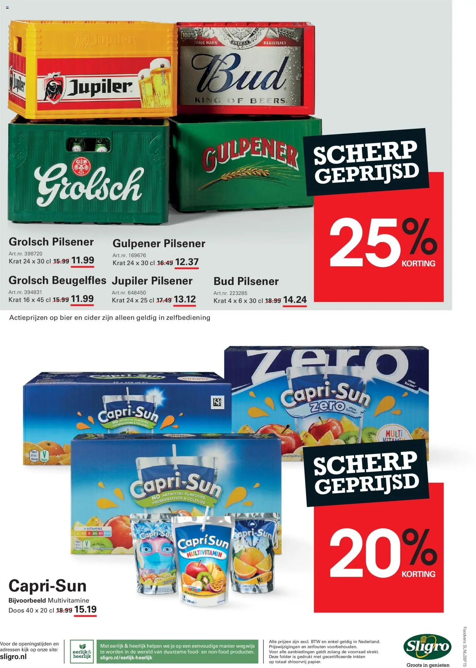 Sligro folder vanaf 19/10/2026