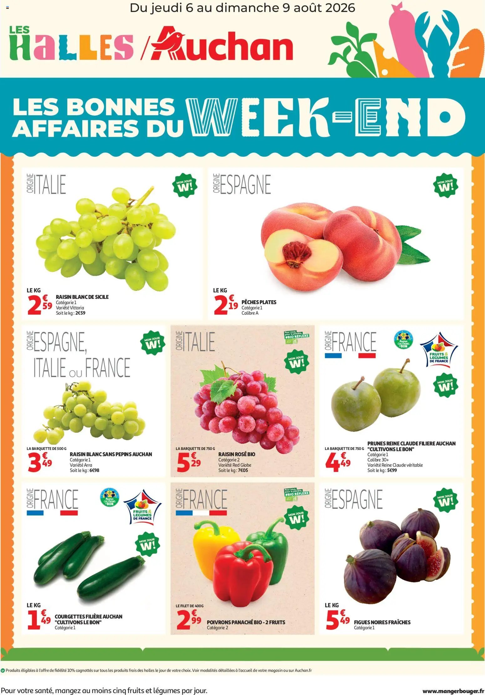 Auchan folder van 06.08.2026 Auchan Les bons plans du week end dans votre hyper !