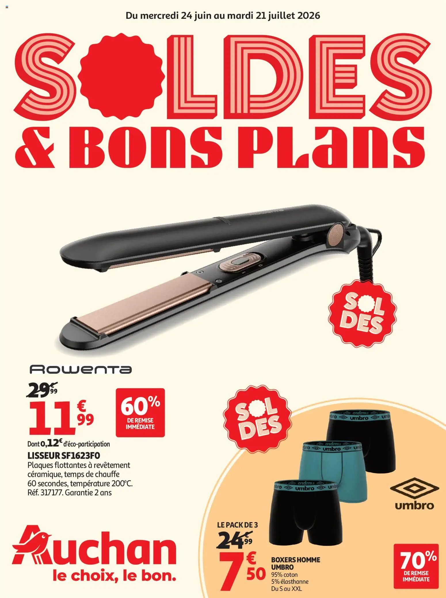 Auchan folder van 24.06.2026 Auchan Soldes d'été