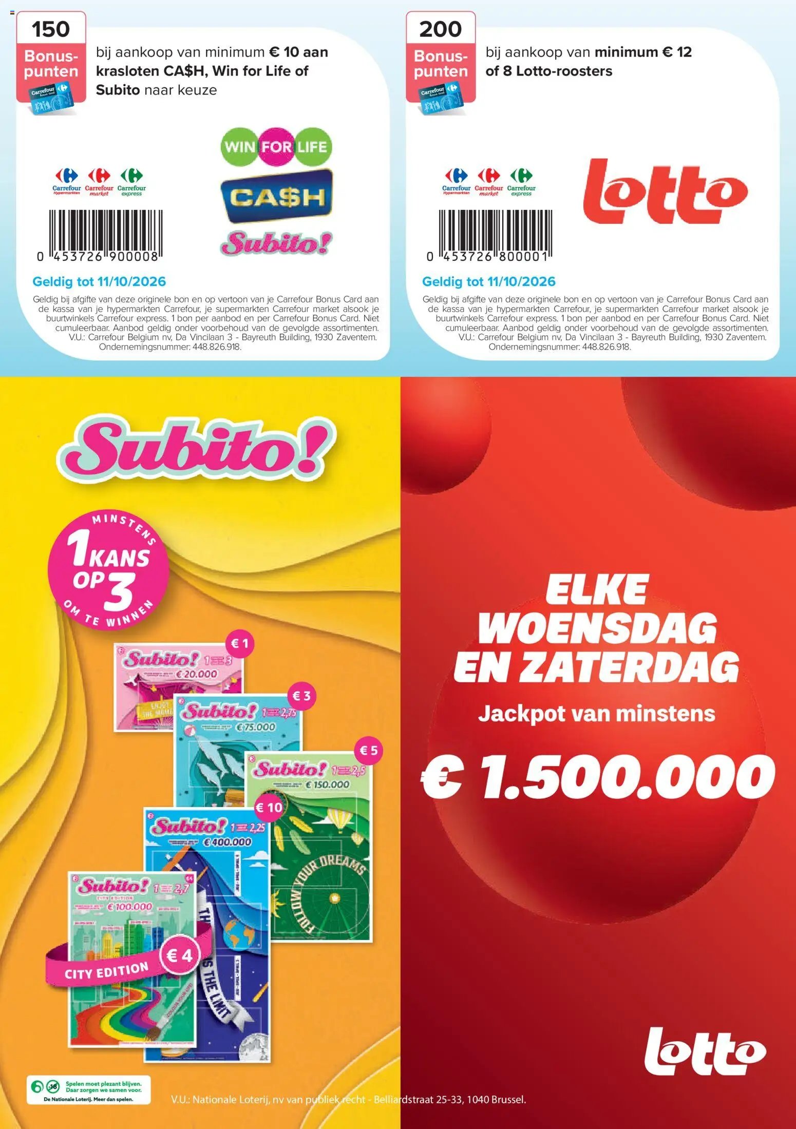 Carrefour folder van 14.09.2026 Carrefour Folder E-coupons