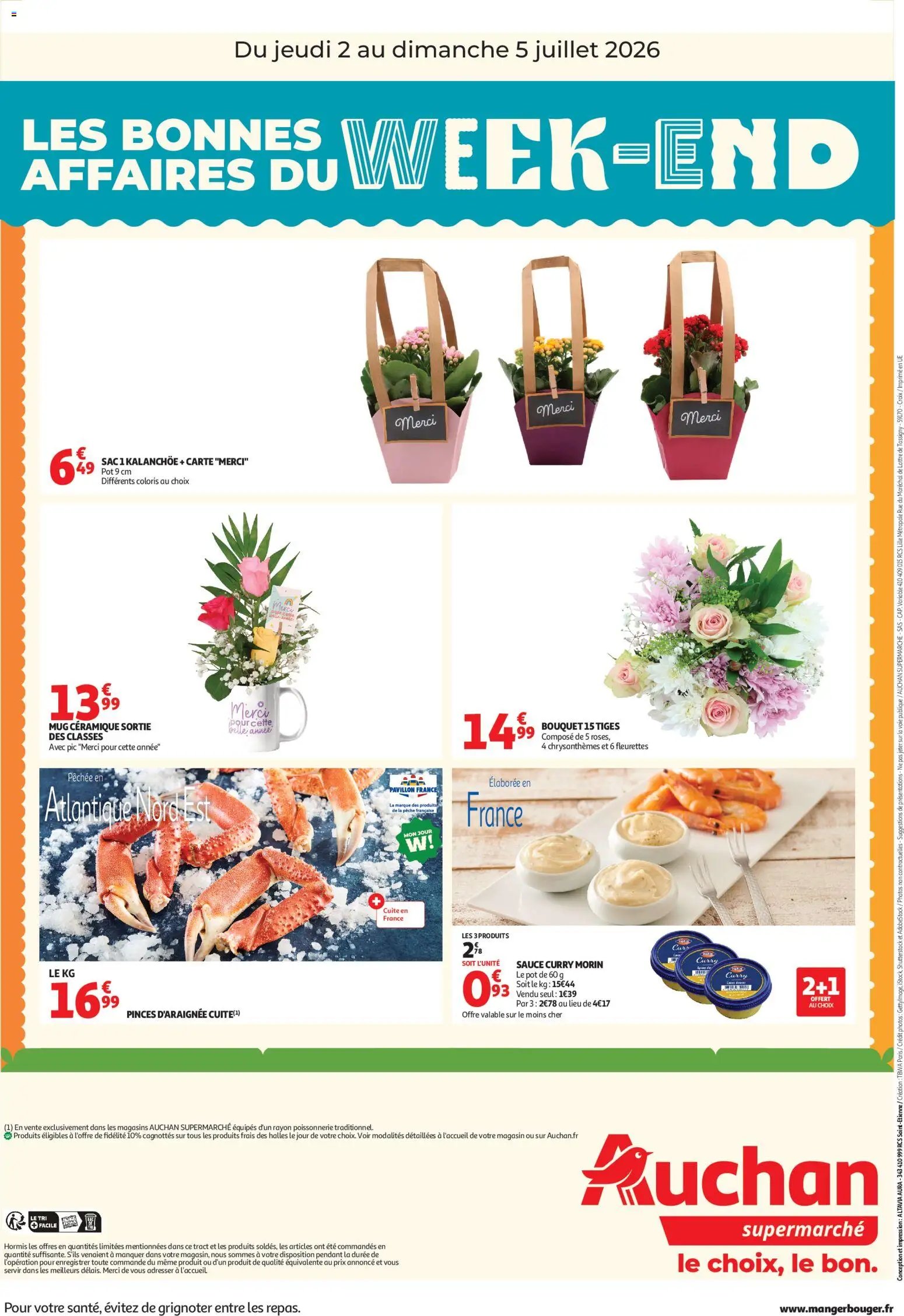 Auchan folder van 02.07.2026 Auchan Les bons plan du week end dans votre super