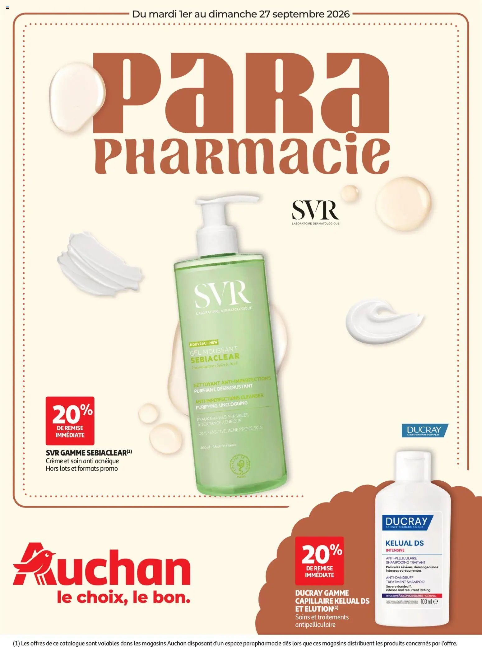 Auchan folder van 01.09.2026 Auchan Parapharmacie, beauté
