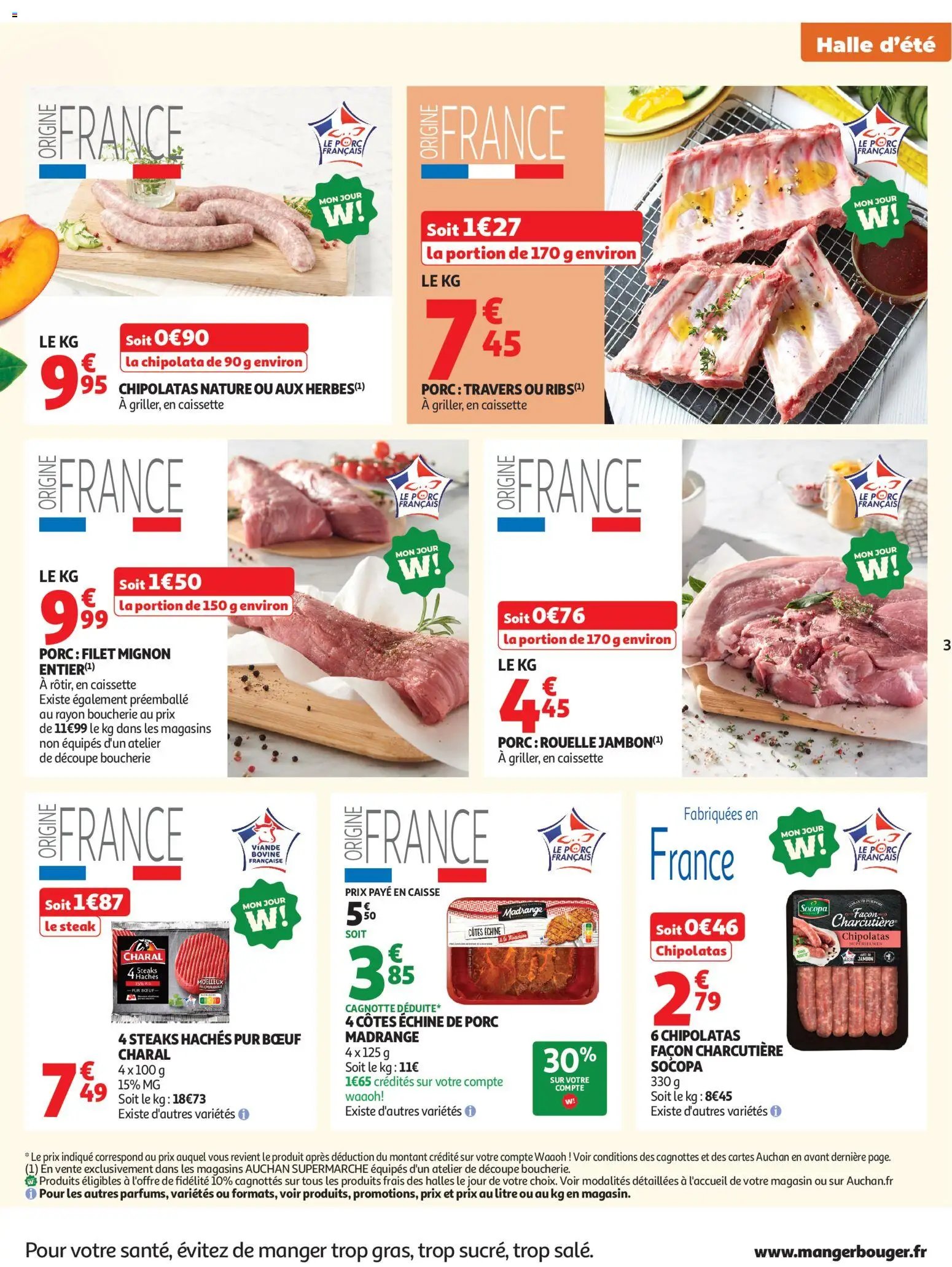 Auchan folder van 04.08.2026 Auchan Halles, tops supers