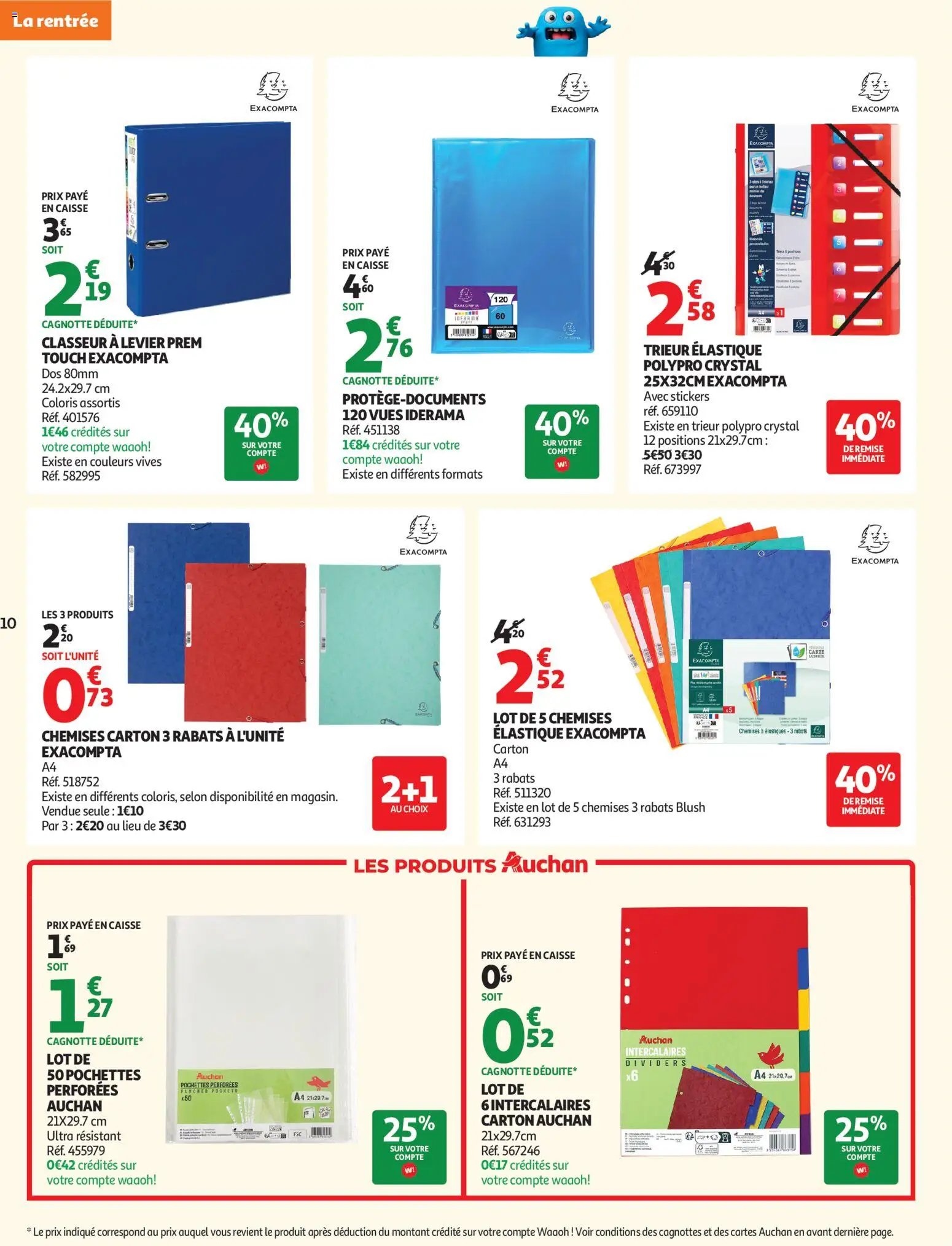Auchan folder van 04.08.2026 Auchan Rentrée scolaire hypers