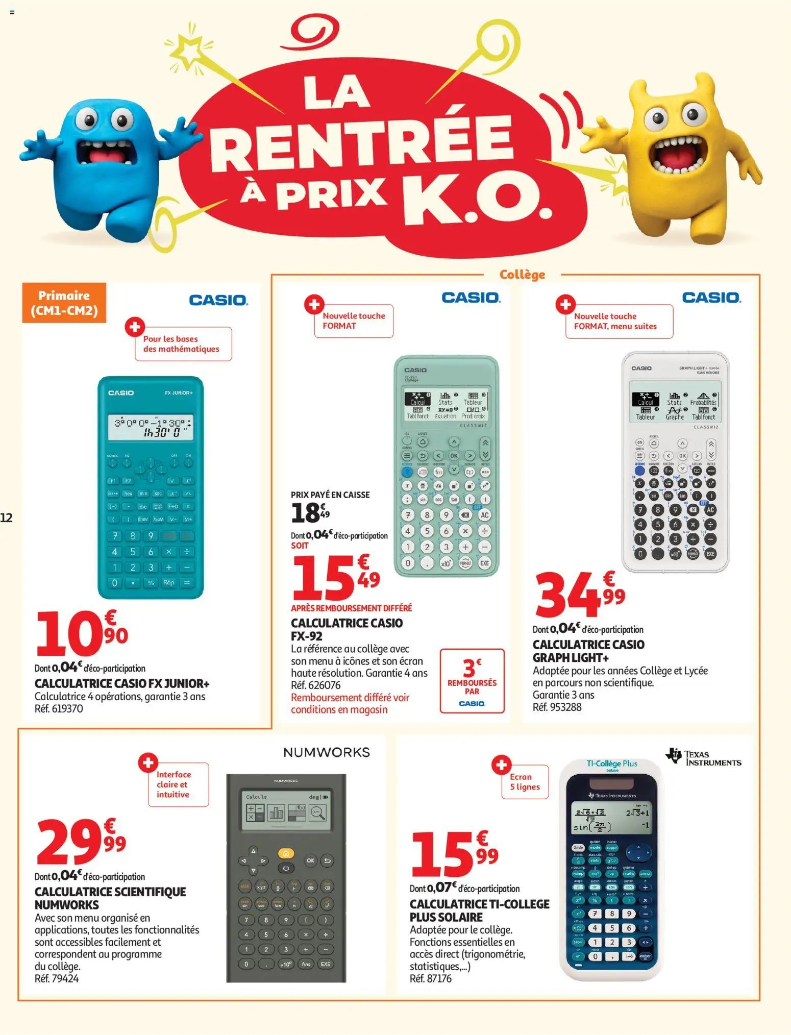 Auchan folder van 04.08.2026 Auchan Rentrée scolaire hypers