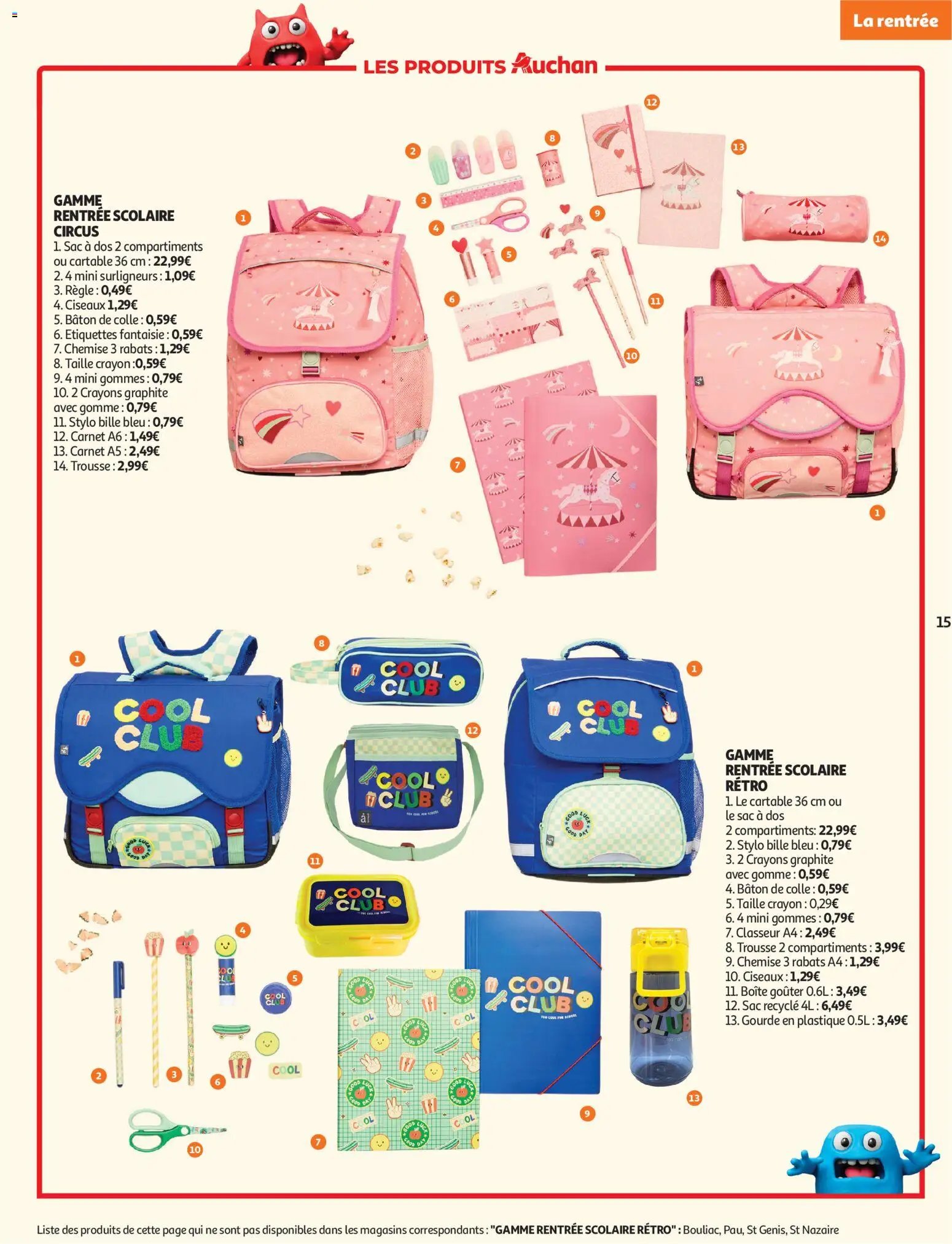 Auchan folder van 04.08.2026 Auchan Rentrée scolaire hypers