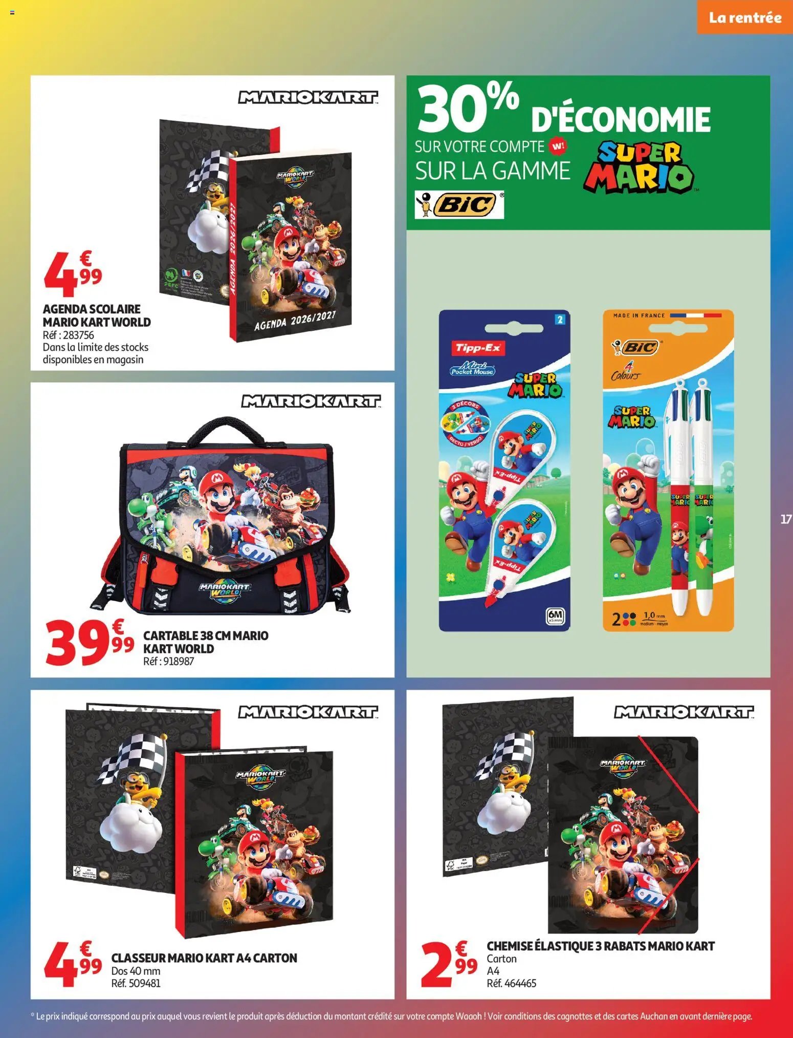 Auchan folder van 04.08.2026 Auchan Rentrée scolaire hypers
