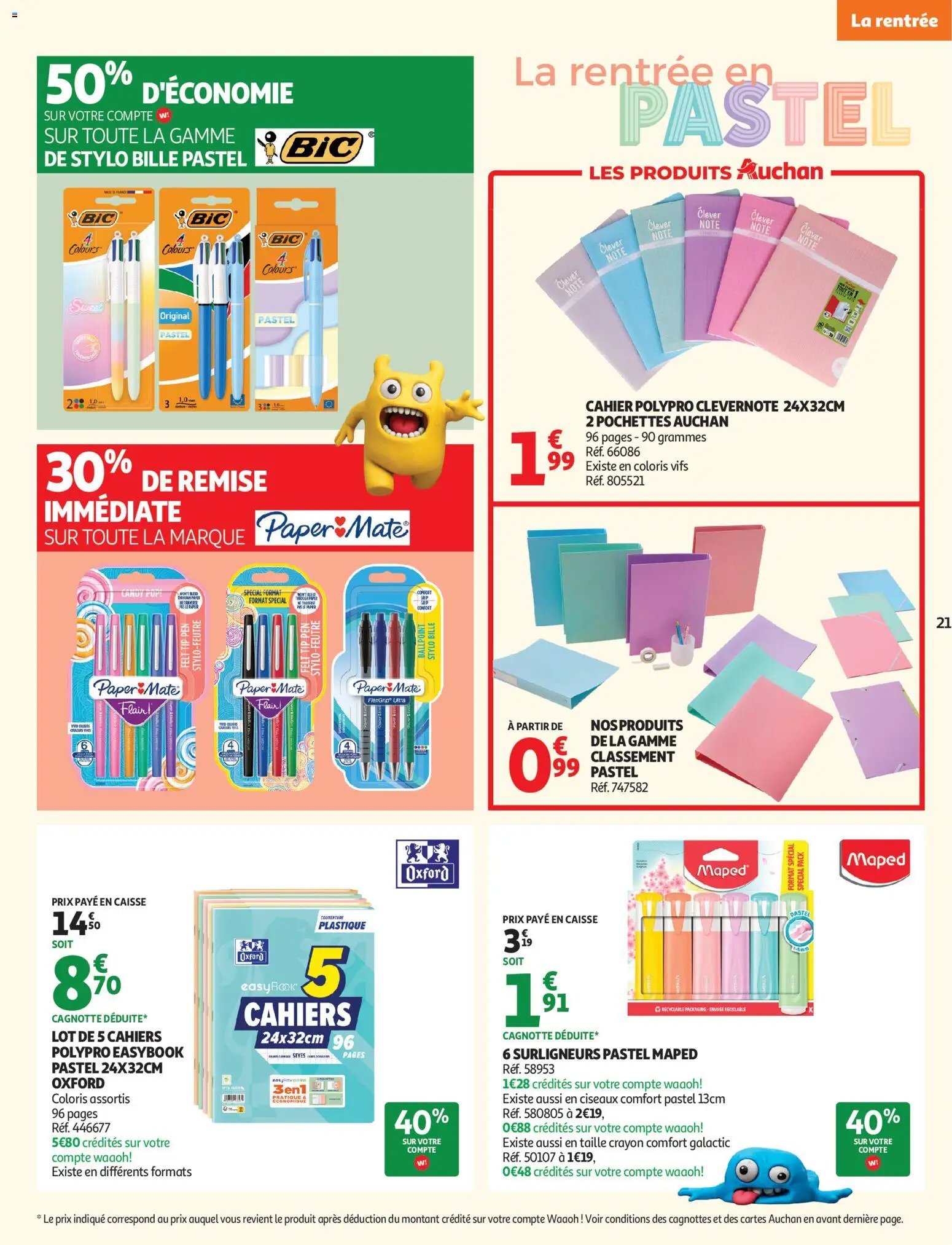 Auchan folder van 04.08.2026 Auchan Rentrée scolaire hypers