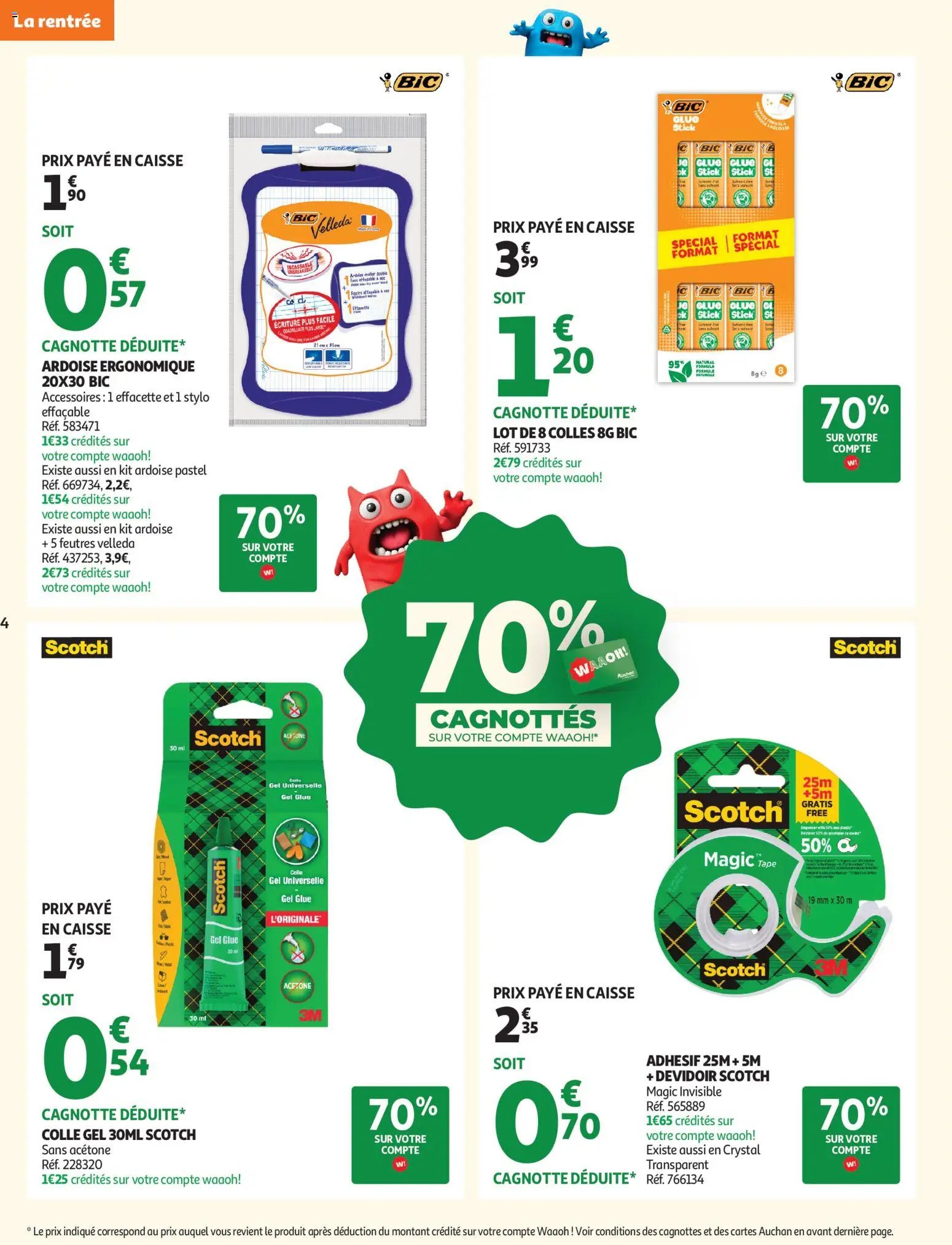 Auchan folder van 04.08.2026 Auchan Rentrée scolaire hypers