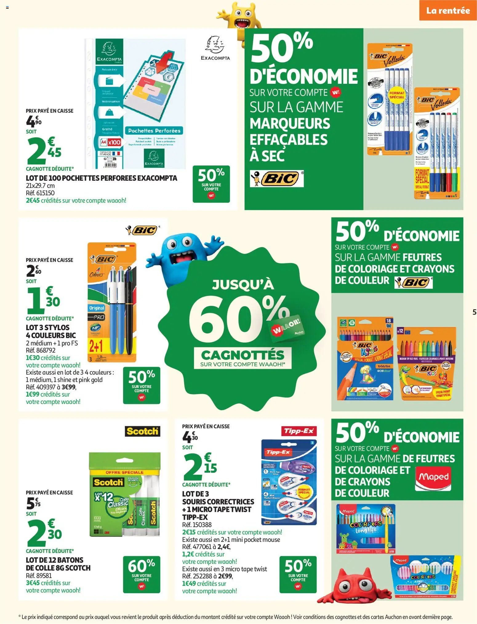 Auchan folder van 04.08.2026 Auchan Rentrée scolaire hypers