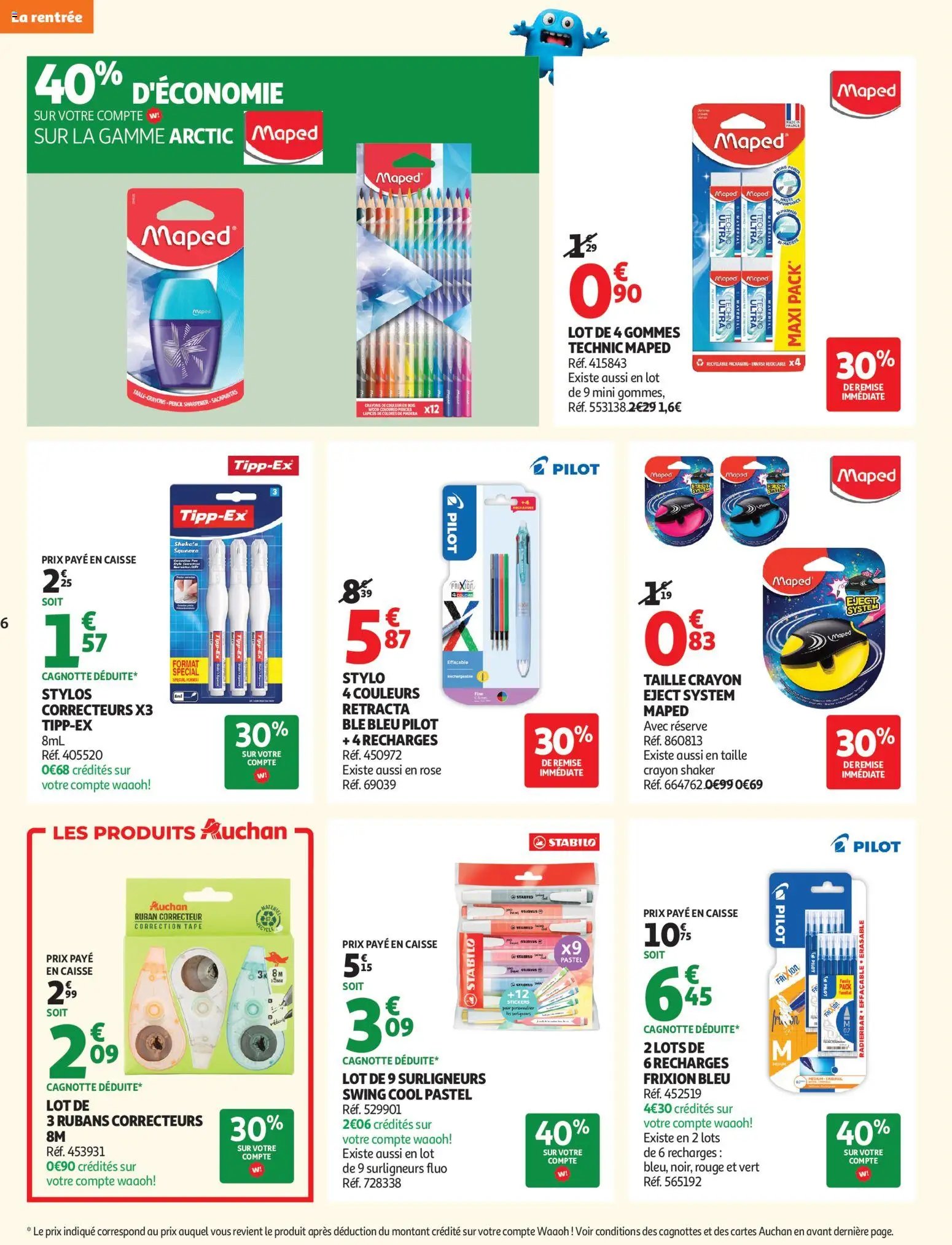 Auchan folder van 04.08.2026 Auchan Rentrée scolaire hypers
