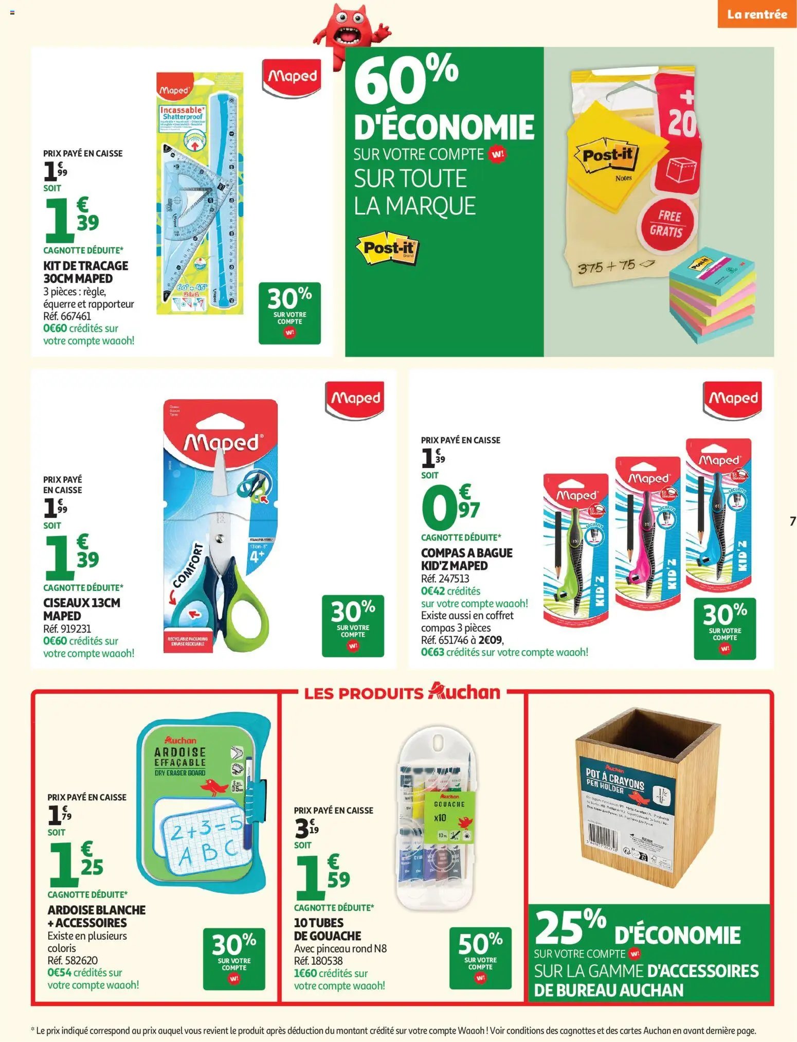 Auchan folder van 04.08.2026 Auchan Rentrée scolaire hypers