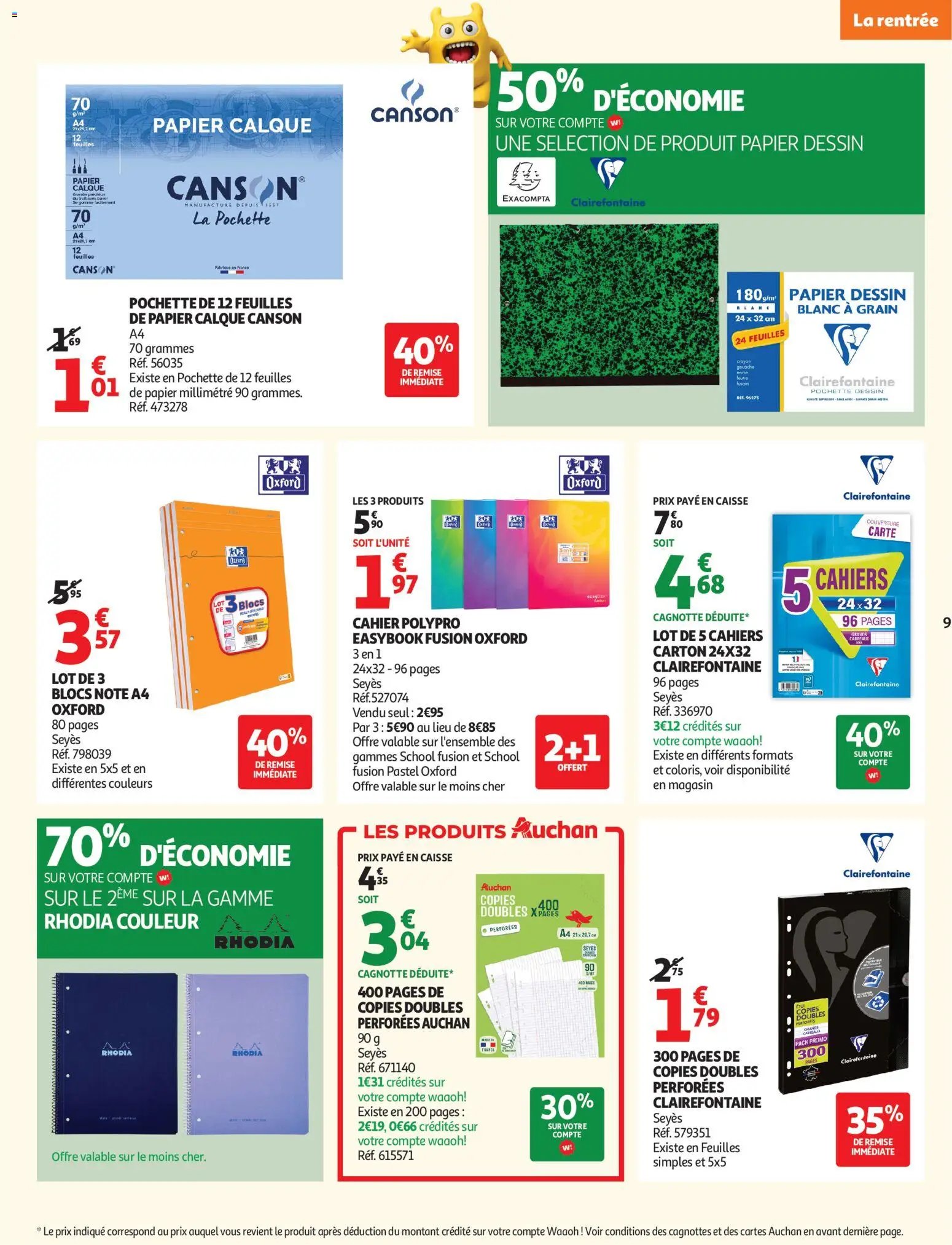 Auchan folder van 04.08.2026 Auchan Rentrée scolaire hypers