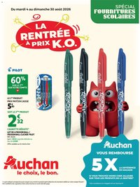 Auchan folder van 04.08.2026 Auchan Rentrée scolaire hypers