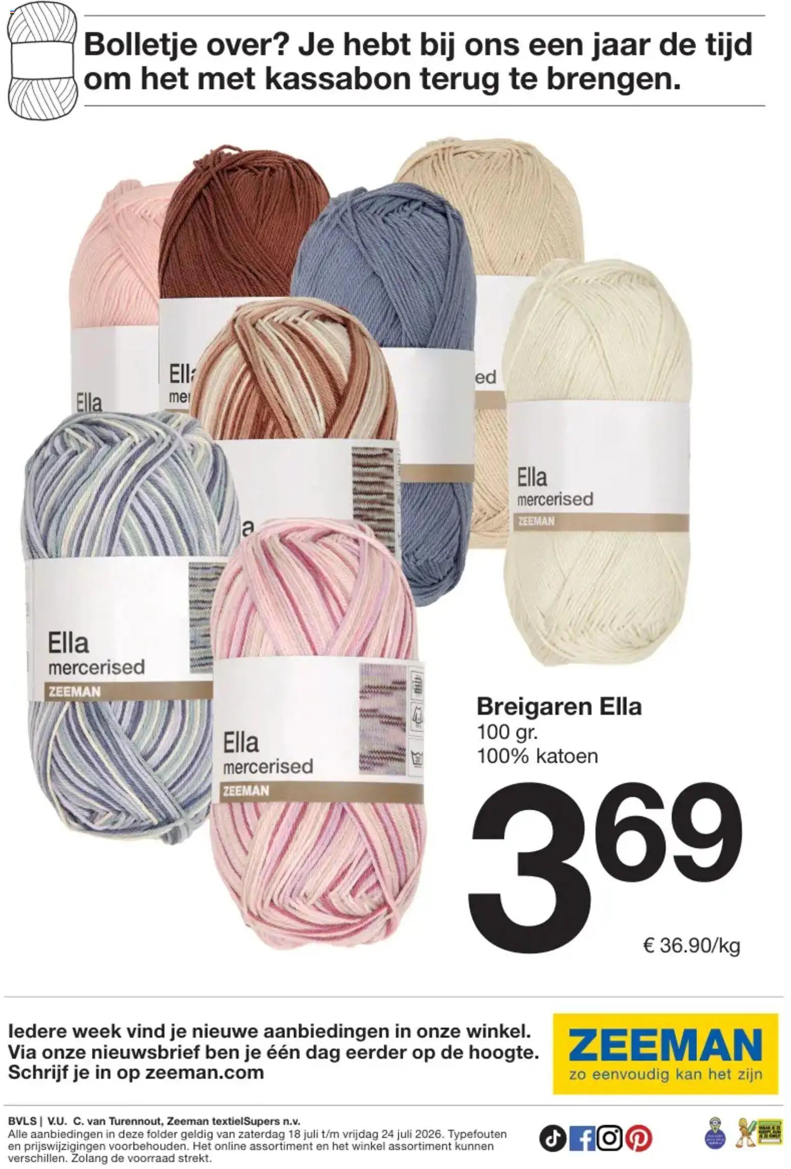 Zeeman folder van 18.07.2026 Zeeman Folder