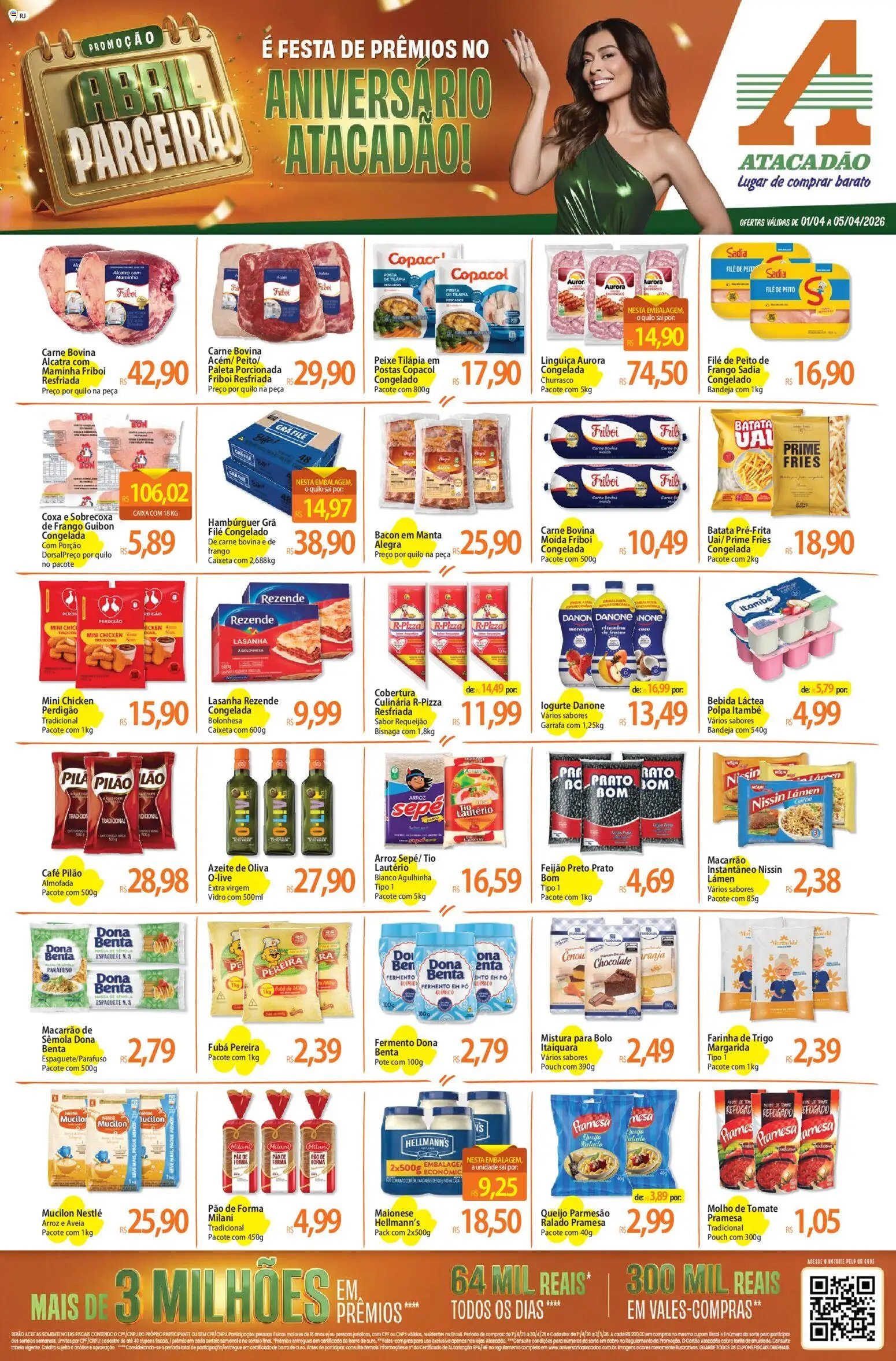 Atacadão folheto a partir de 01/04/2026 Atacadão ofertas - RJ (2026-04-01 - 2026-04-05)