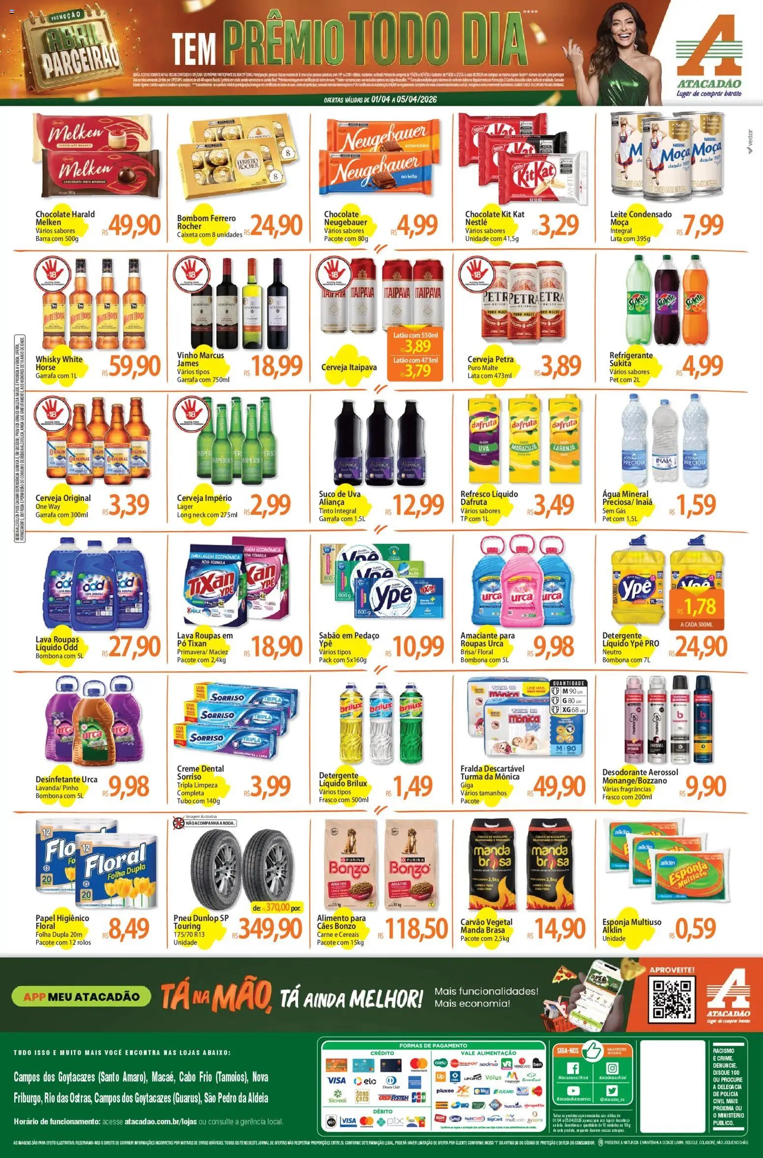 Atacadão folheto a partir de 01/04/2026 Atacadão ofertas - RJ (2026-04-01 - 2026-04-05)
