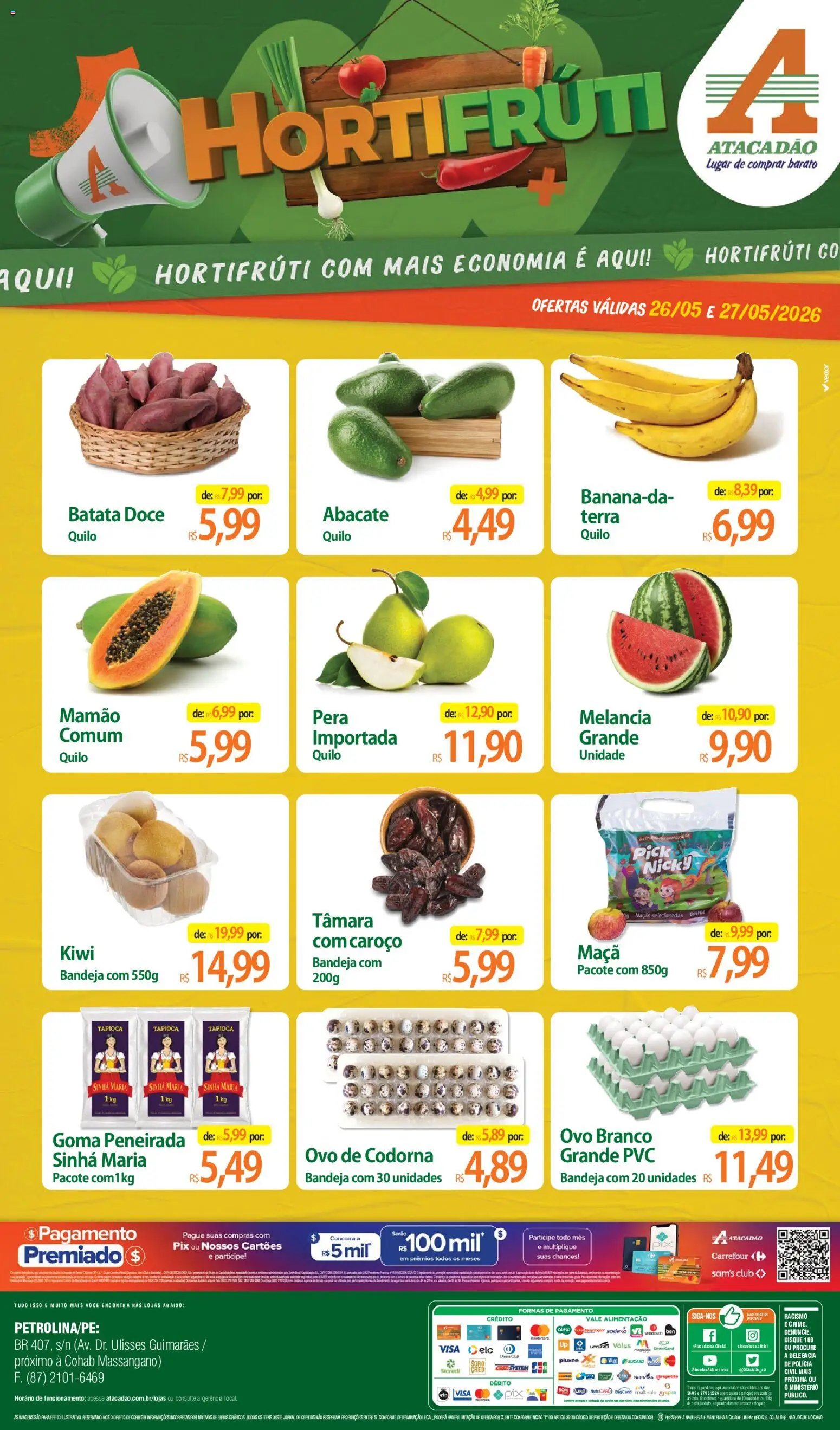 Atacadão folheto a partir de 26/05/2026 Atacadão ofertas - PE (2026-05-26 - 2026-05-27)