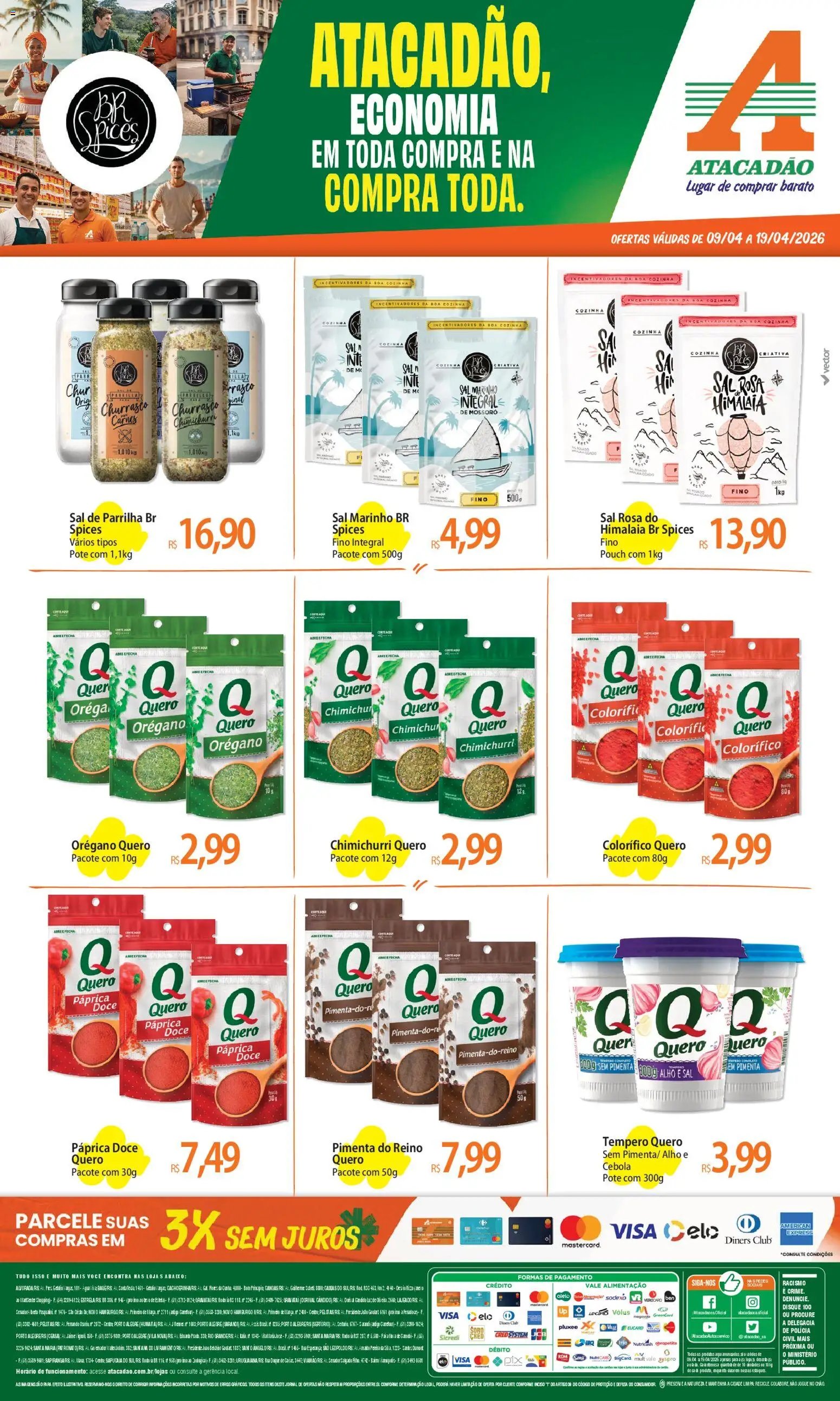 Atacadão folheto a partir de 09/04/2026 Atacadão ofertas - RS (2026-04-09 - 2026-04-19)