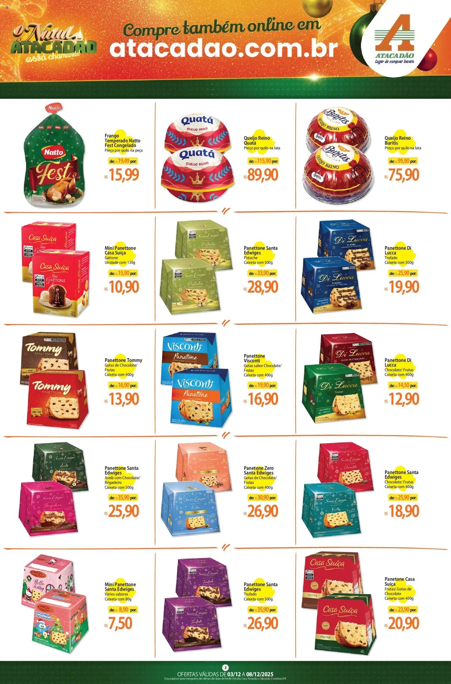 Atacadão folheto a partir de 03/12/2025 Ofertas - PE (2025-12-03 - 2025-12-08)