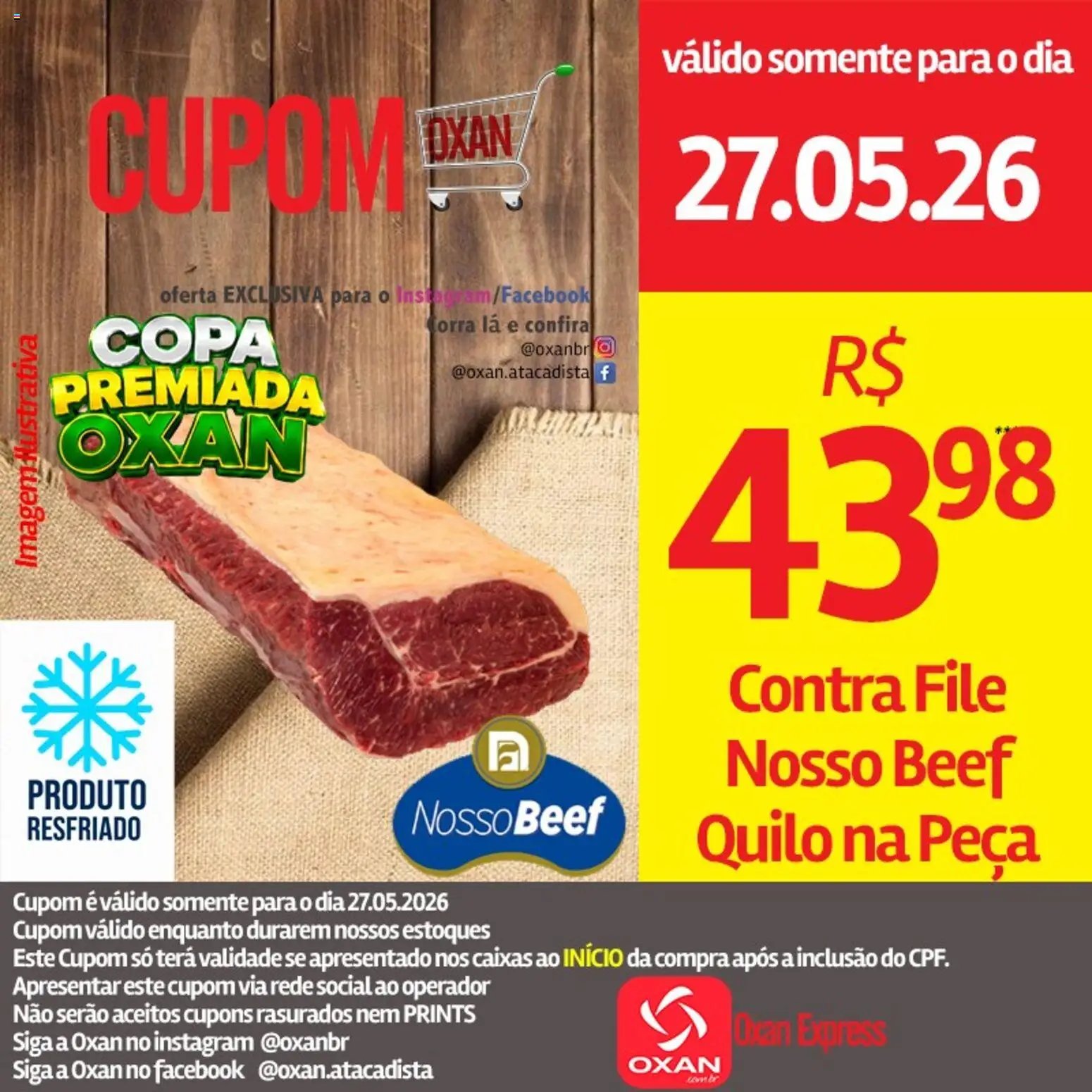 Oxan Atacadista folheto a partir de 27/05/2026 Oxan Atacadista - Ofertas da semana (2026-05-27 - 2026-05-27)