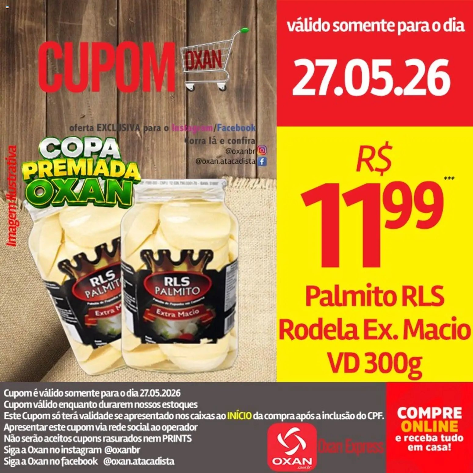 Oxan Atacadista folheto a partir de 27/05/2026 Oxan Atacadista - Ofertas da semana (2026-05-27 - 2026-05-27)