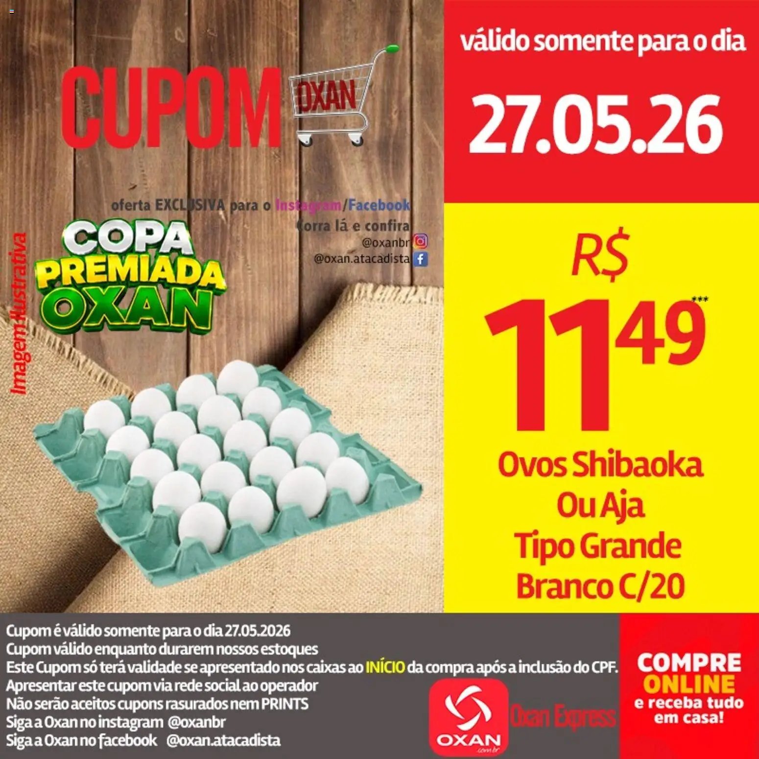 Oxan Atacadista folheto a partir de 27/05/2026 Oxan Atacadista - Ofertas da semana (2026-05-27 - 2026-05-27)
