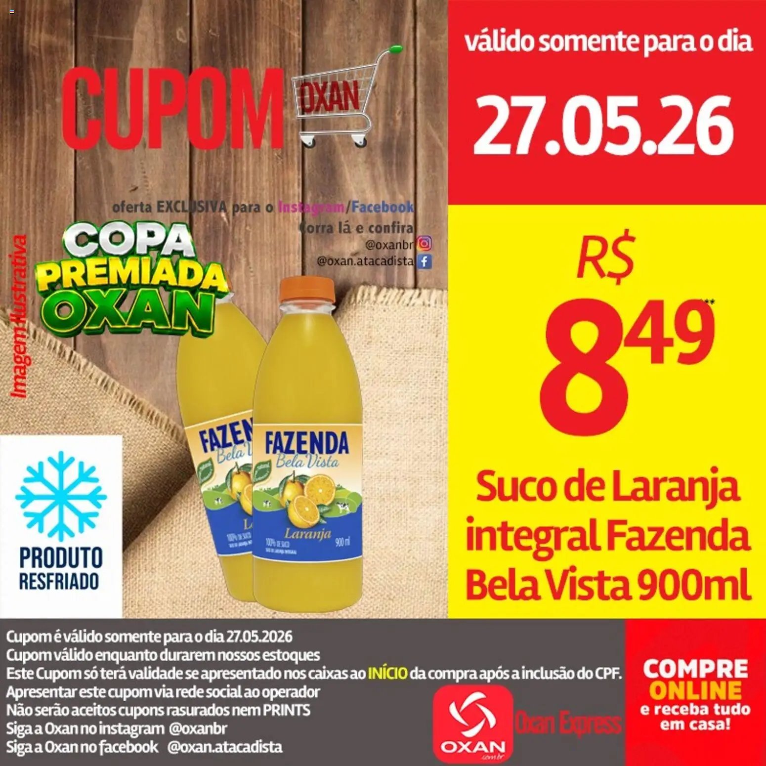 Oxan Atacadista folheto a partir de 27/05/2026 Oxan Atacadista - Ofertas da semana (2026-05-27 - 2026-05-27)