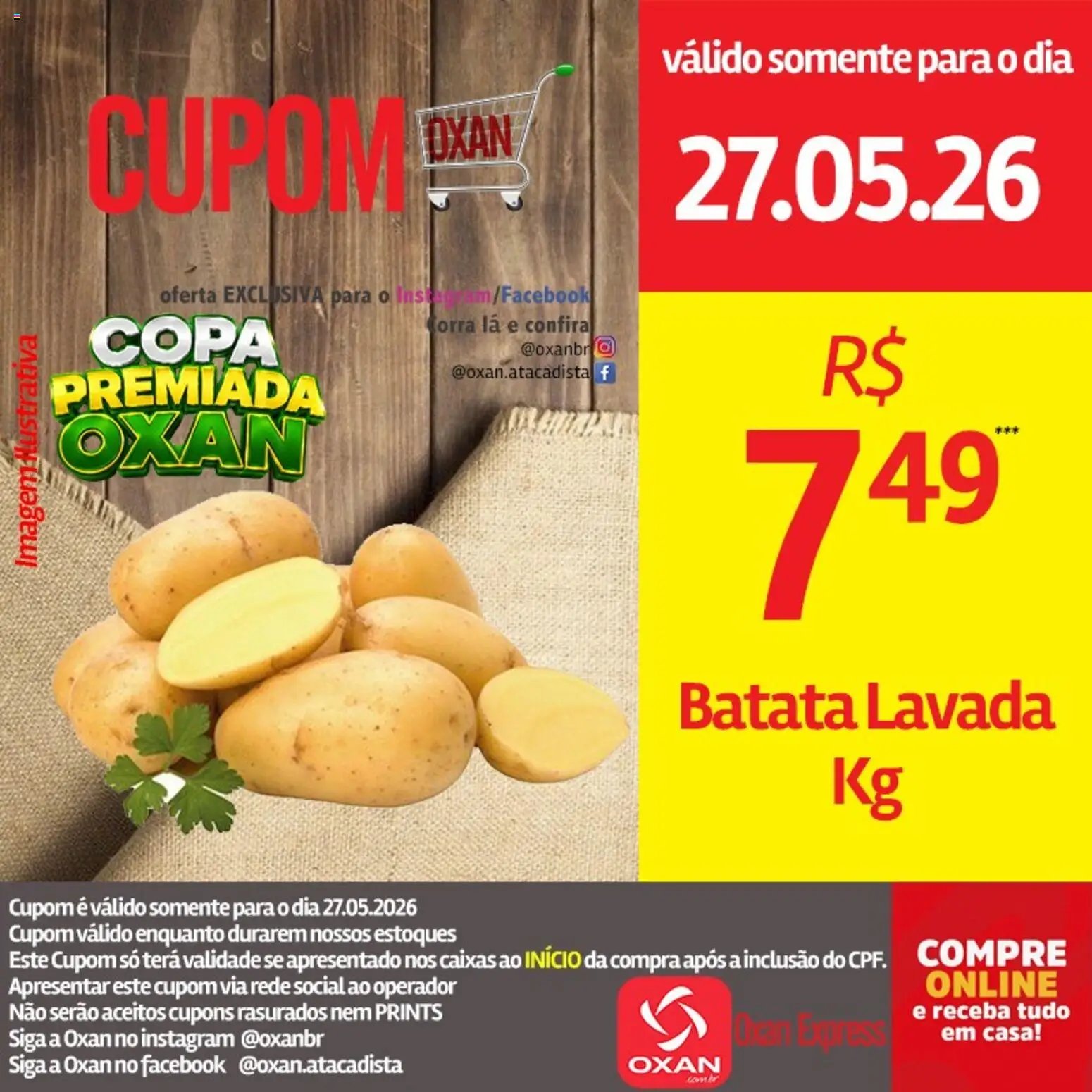 Oxan Atacadista folheto a partir de 27/05/2026 Oxan Atacadista - Ofertas da semana (2026-05-27 - 2026-05-27)