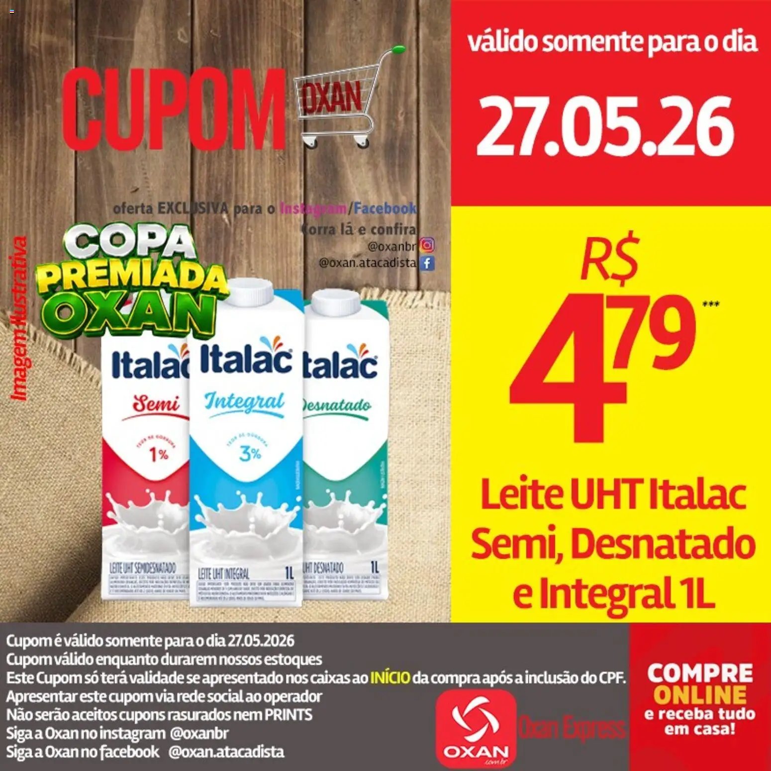 Oxan Atacadista folheto a partir de 27/05/2026 Oxan Atacadista - Ofertas da semana (2026-05-27 - 2026-05-27)
