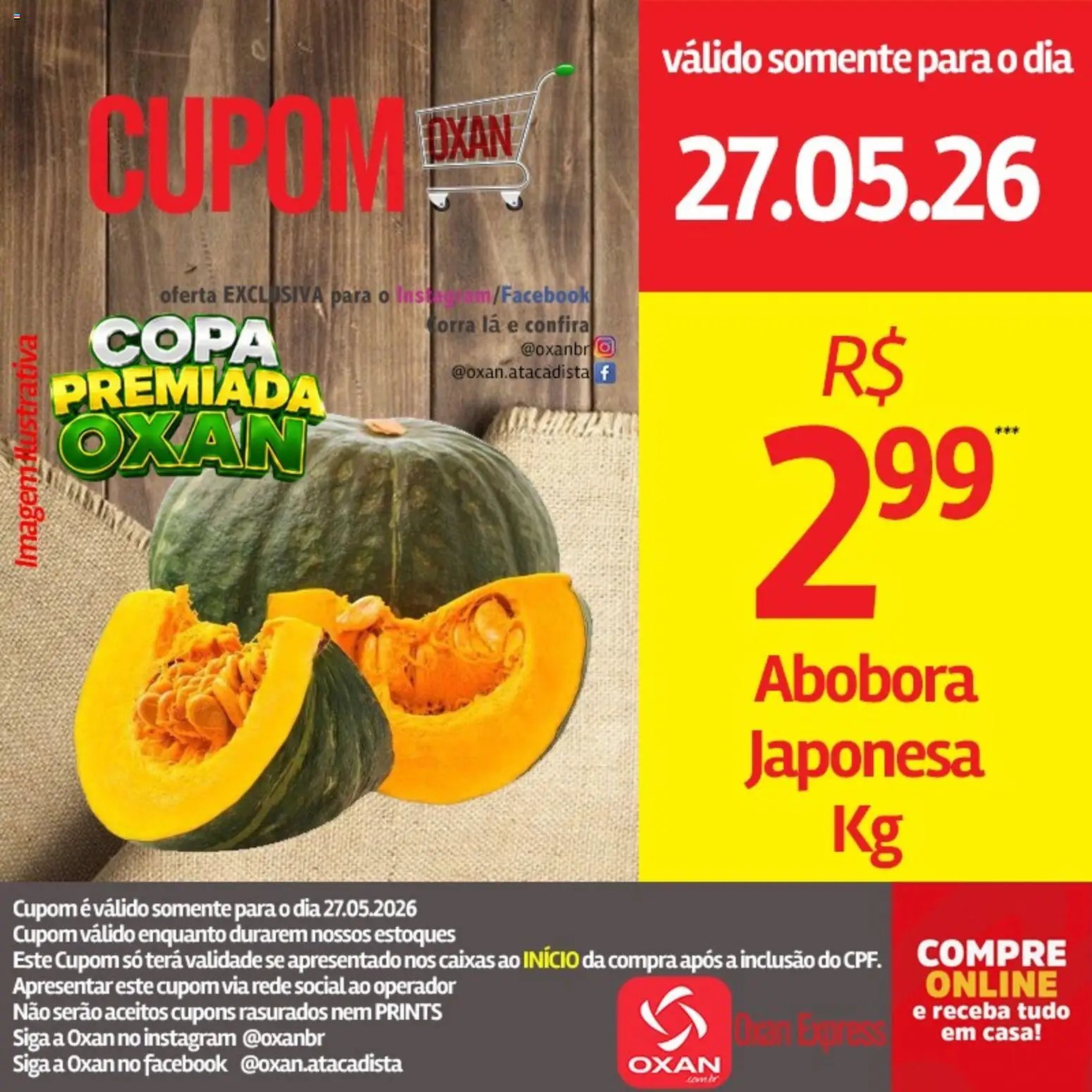 Oxan Atacadista folheto a partir de 27/05/2026 Oxan Atacadista - Ofertas da semana (2026-05-27 - 2026-05-27)