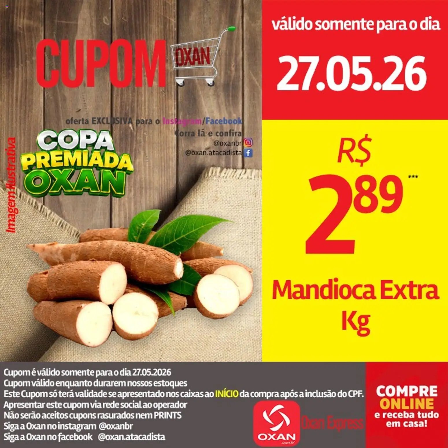 Oxan Atacadista folheto a partir de 27/05/2026 Oxan Atacadista - Ofertas da semana (2026-05-27 - 2026-05-27)
